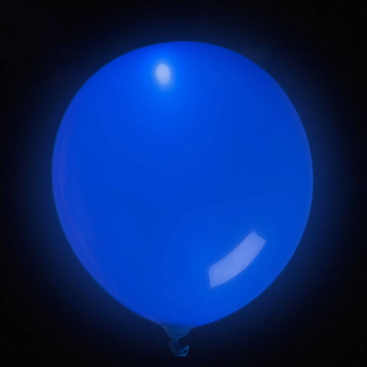 LED ballon blauw.