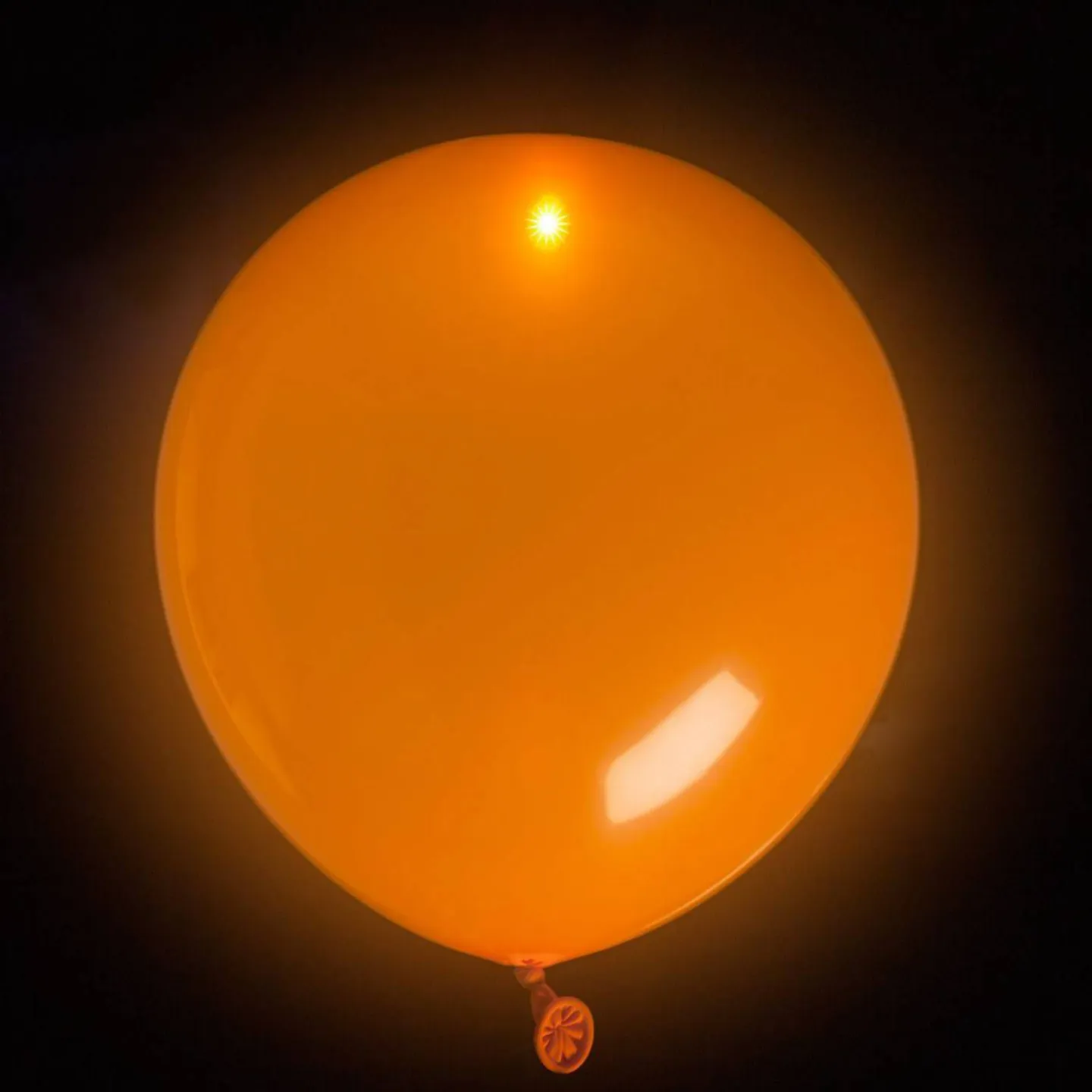LED ballon oranje.