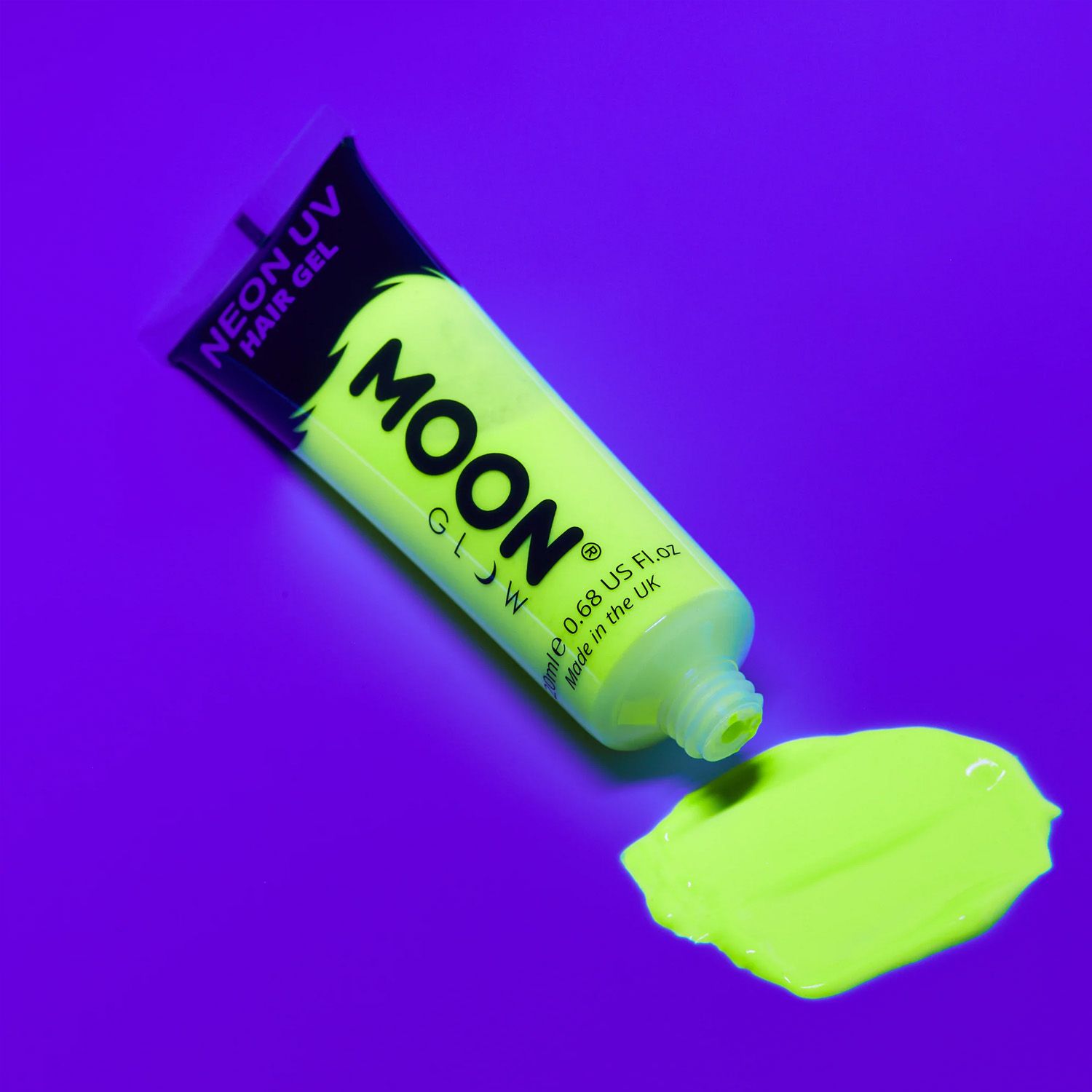 UV lichtgevende haargel 20ml neon geel kopen