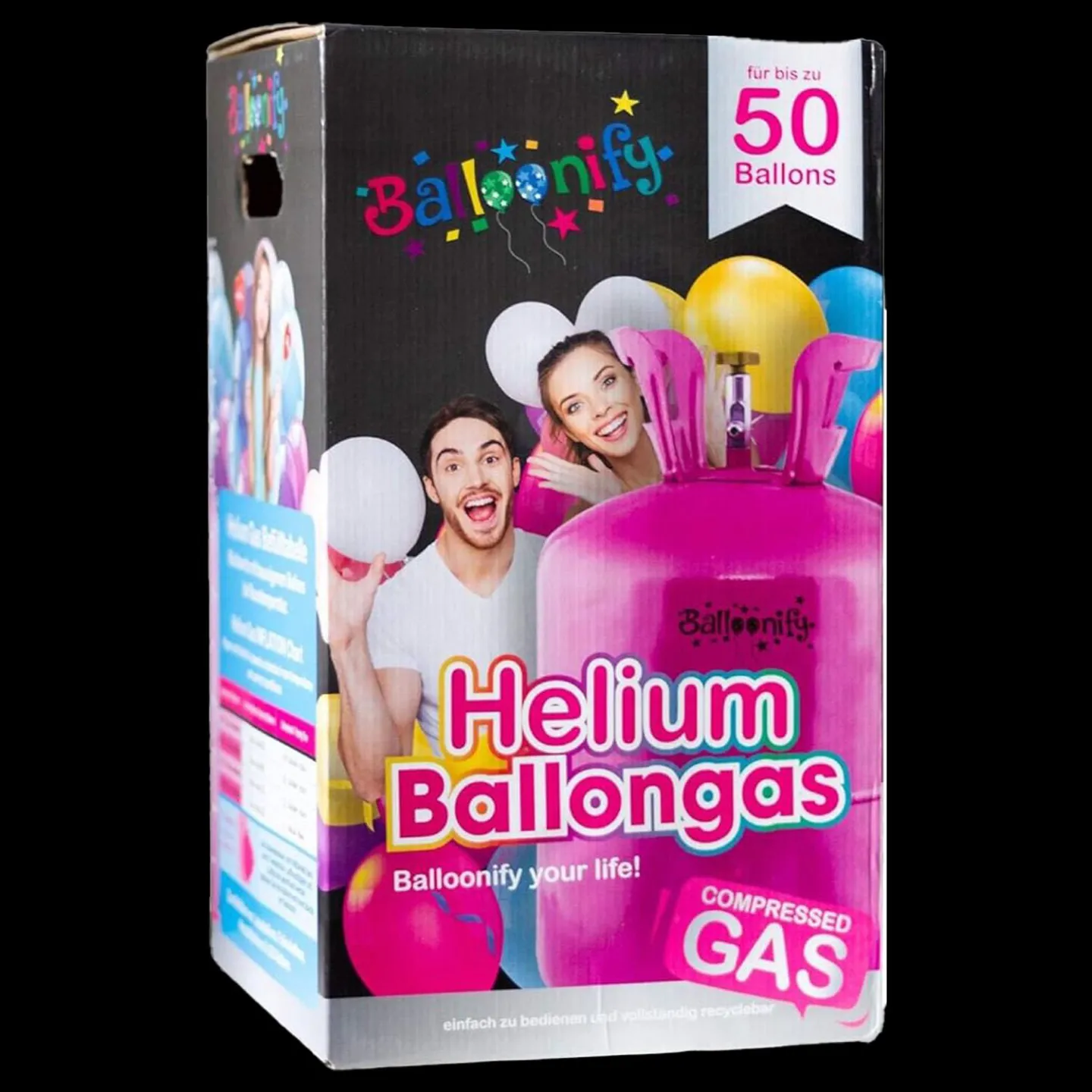 Helium tank 0,4m3 bestellen.
