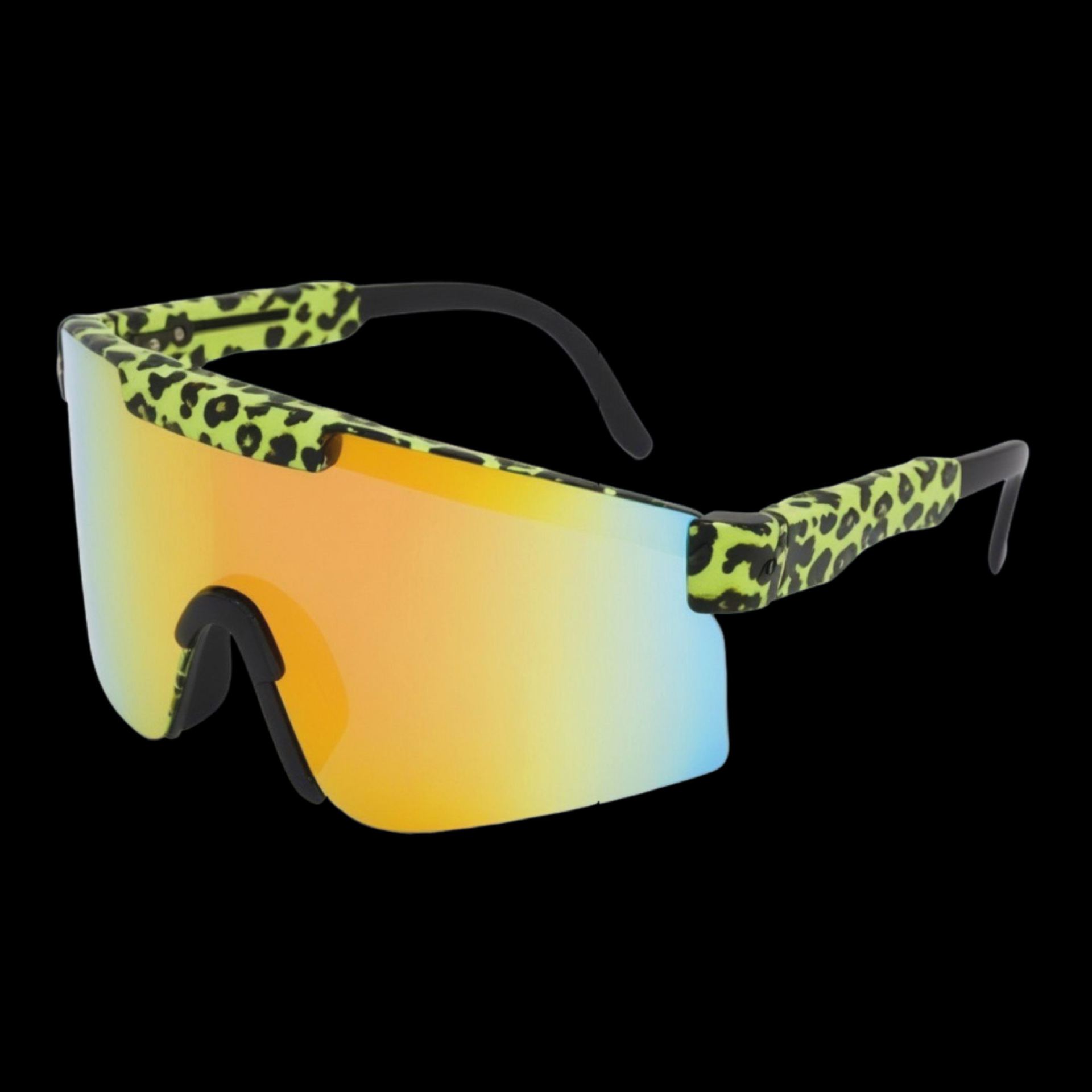 Rave bril sport zonnebril panter