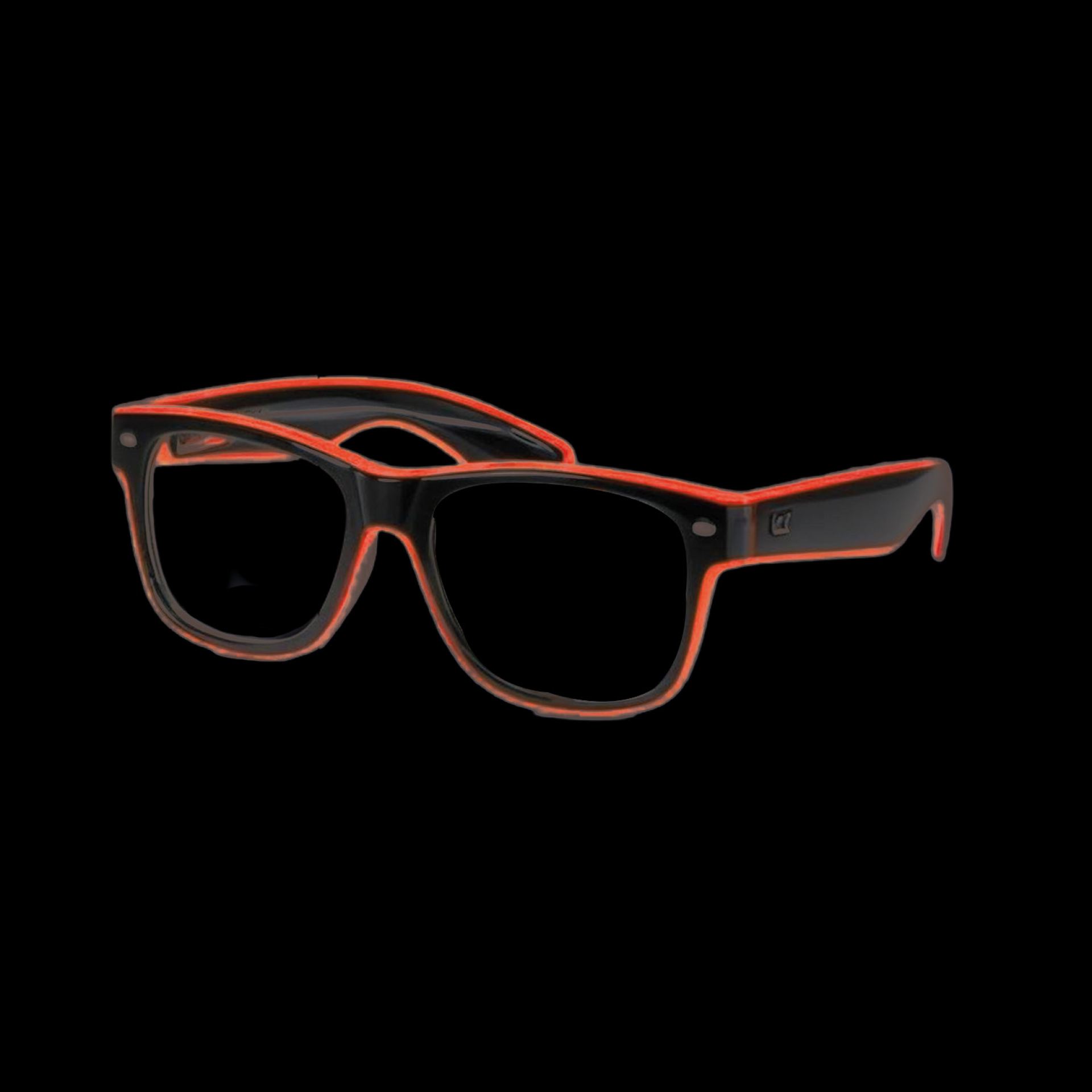 Festival bril LED rood