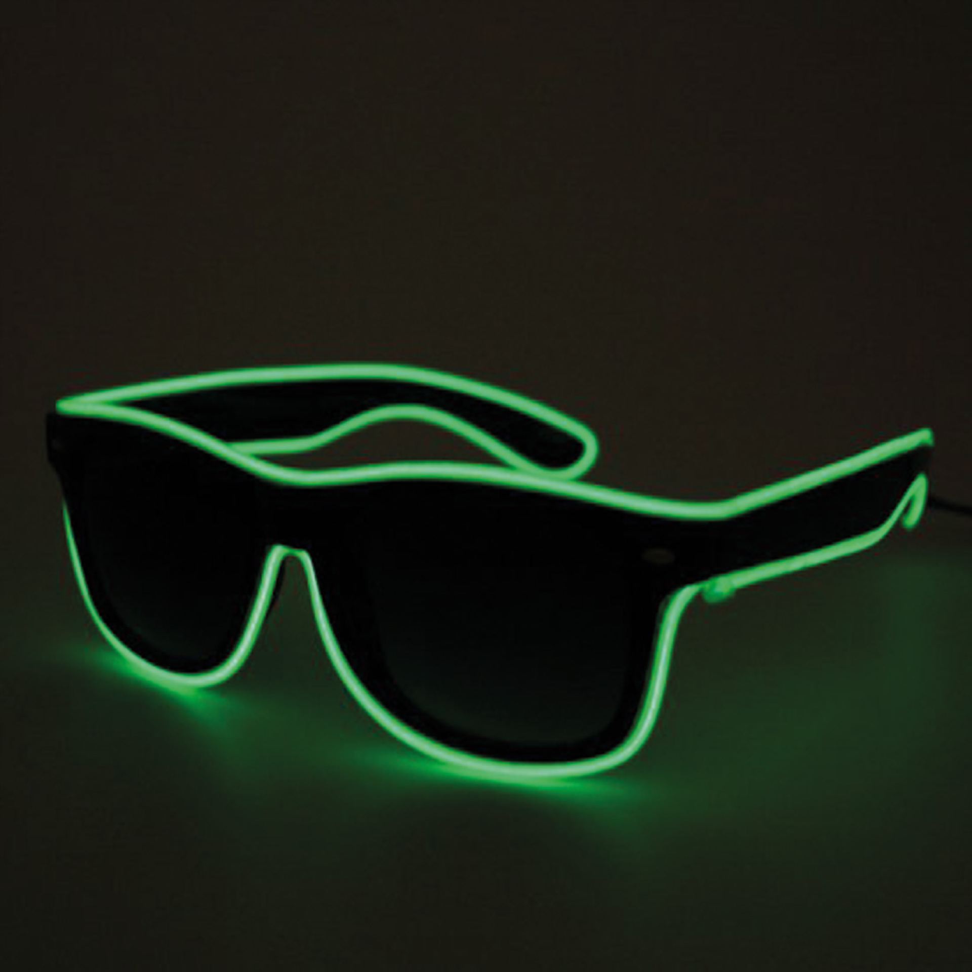 Festival bril LED groen kopen