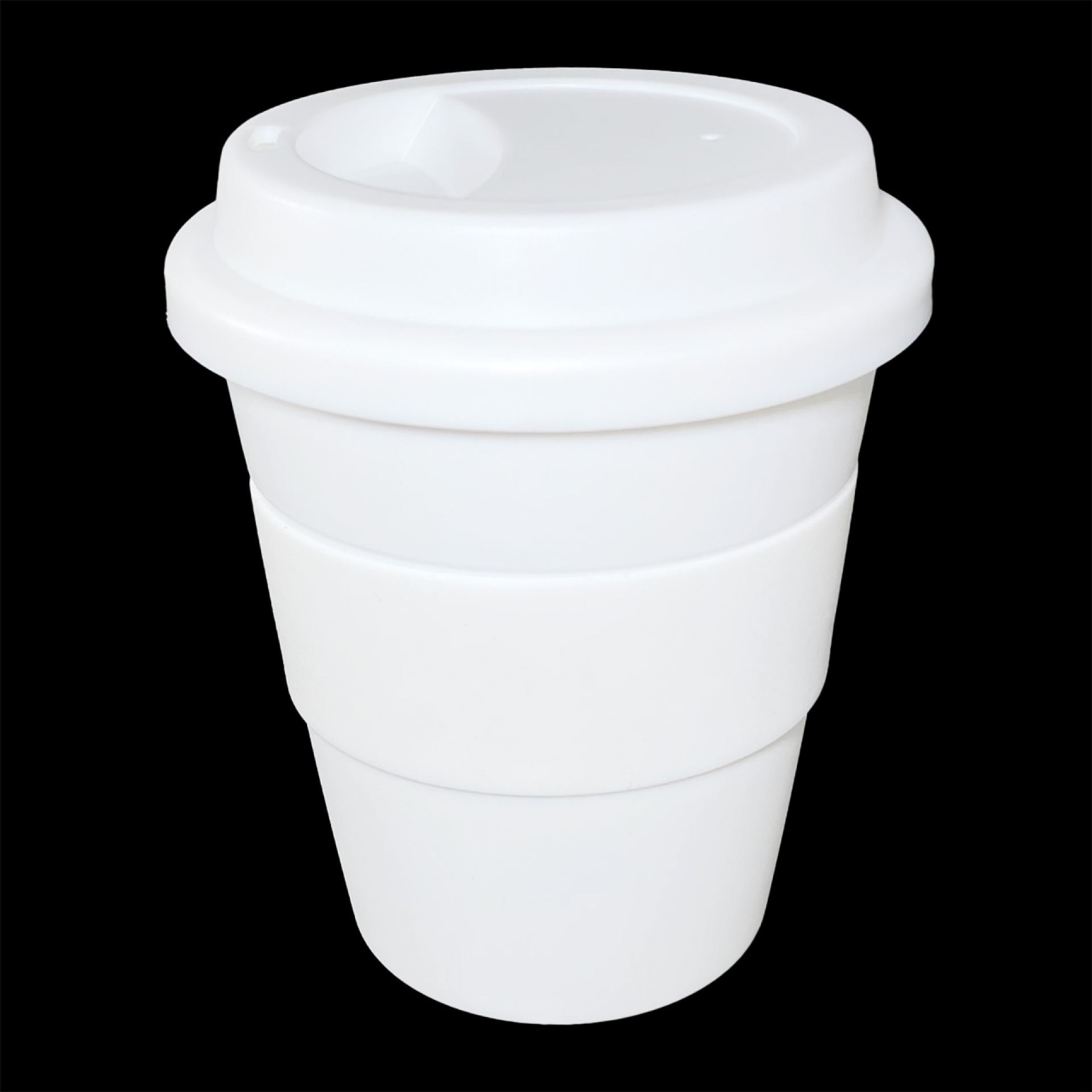 Witte Koffiebeker to go Siliconen sleeve 35cl