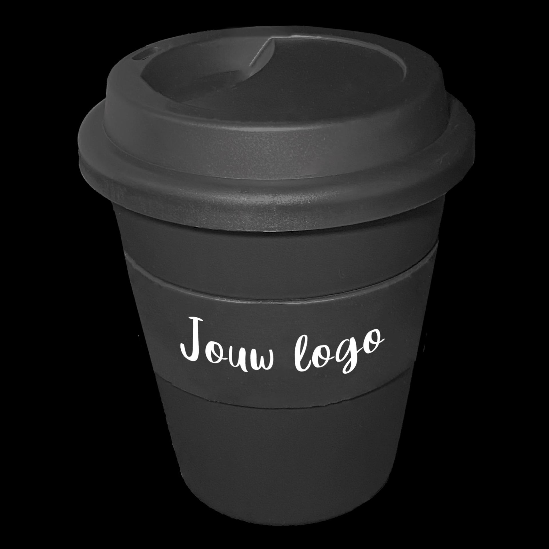 sleeve 35cl zwart koffie to go bedrukken