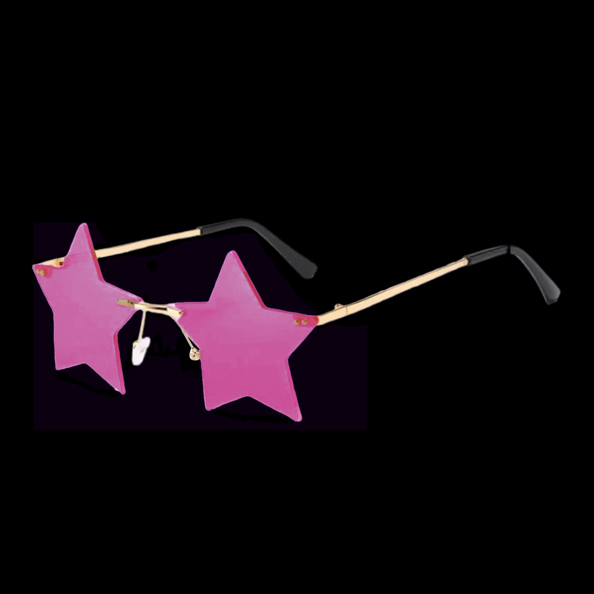 Rave bril - Ster - Roze