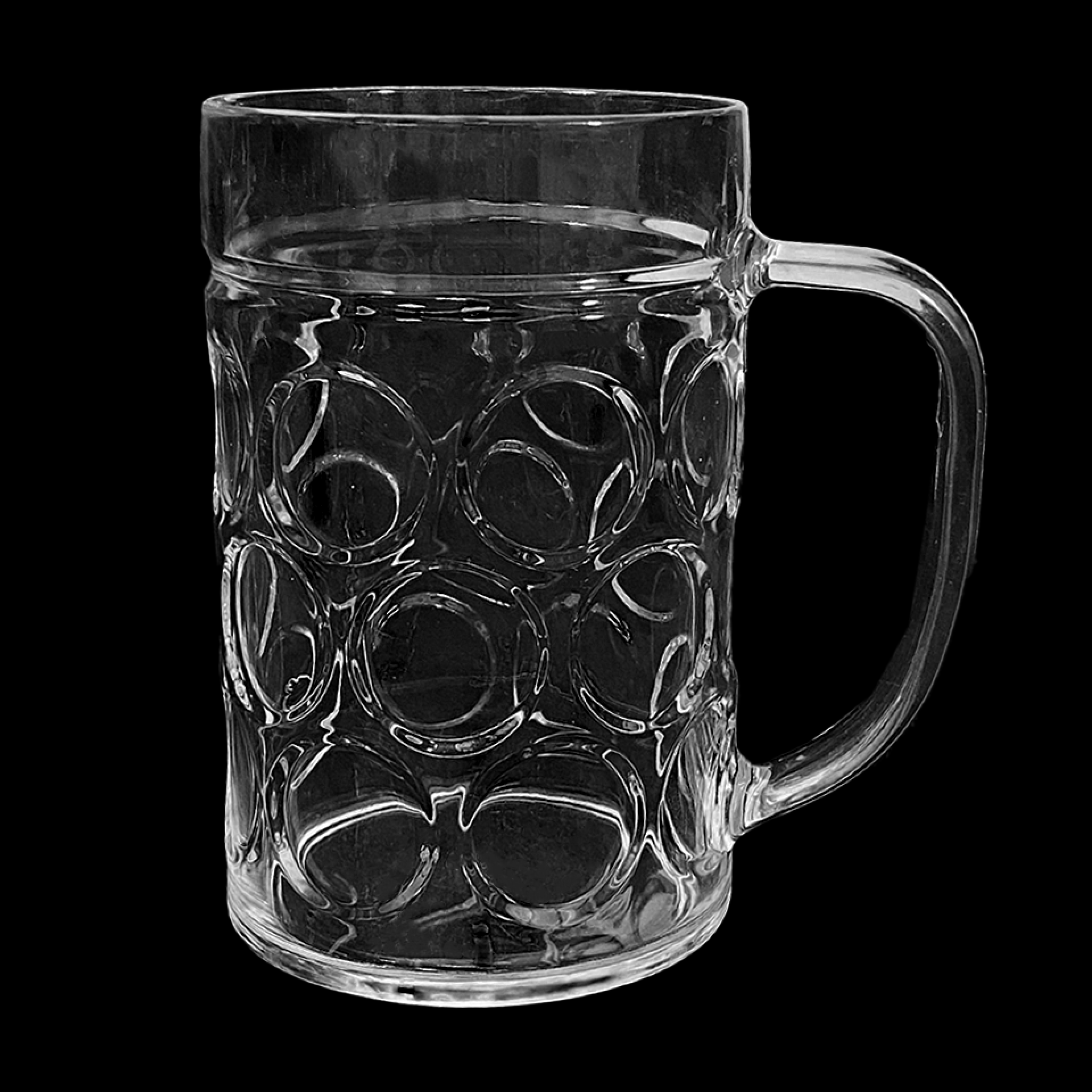 Kunststof bierpul 56cl Transparant