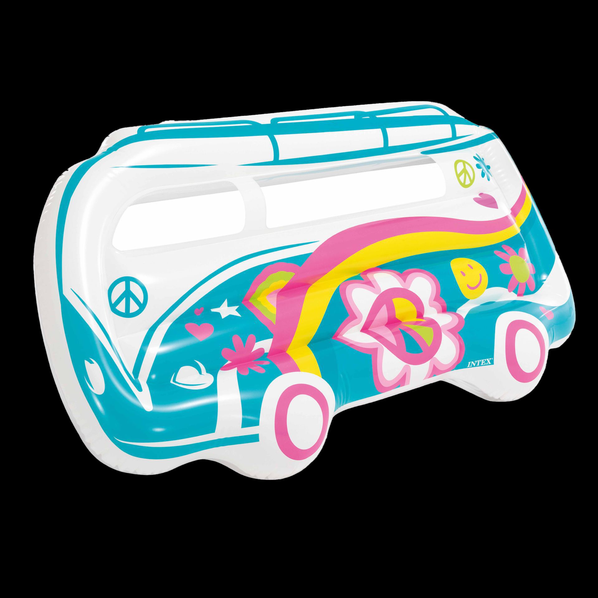 Opblaaseiland hippiebusje kopen
