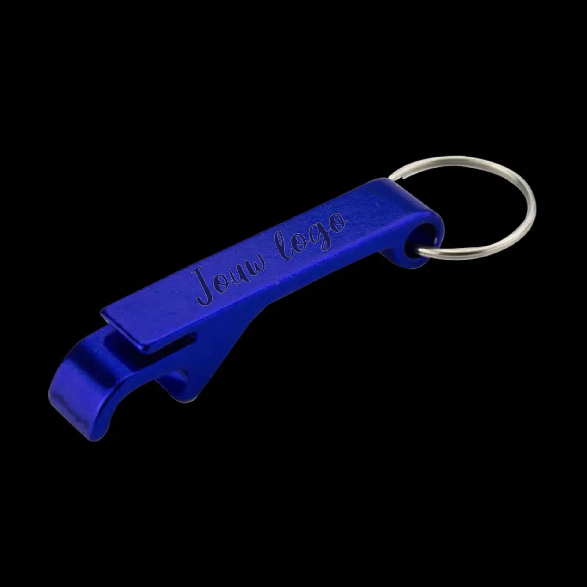 Bieropeners sleutelhangers graveren blauw