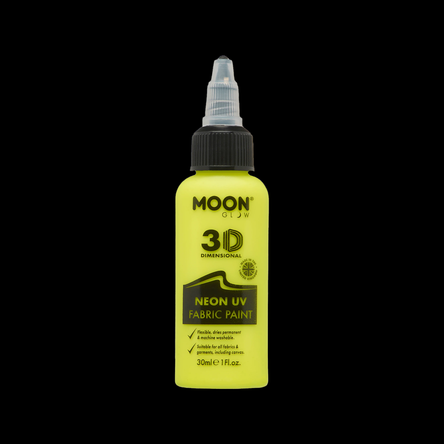 UV lichtgevende textiel verf 30ml neon geel