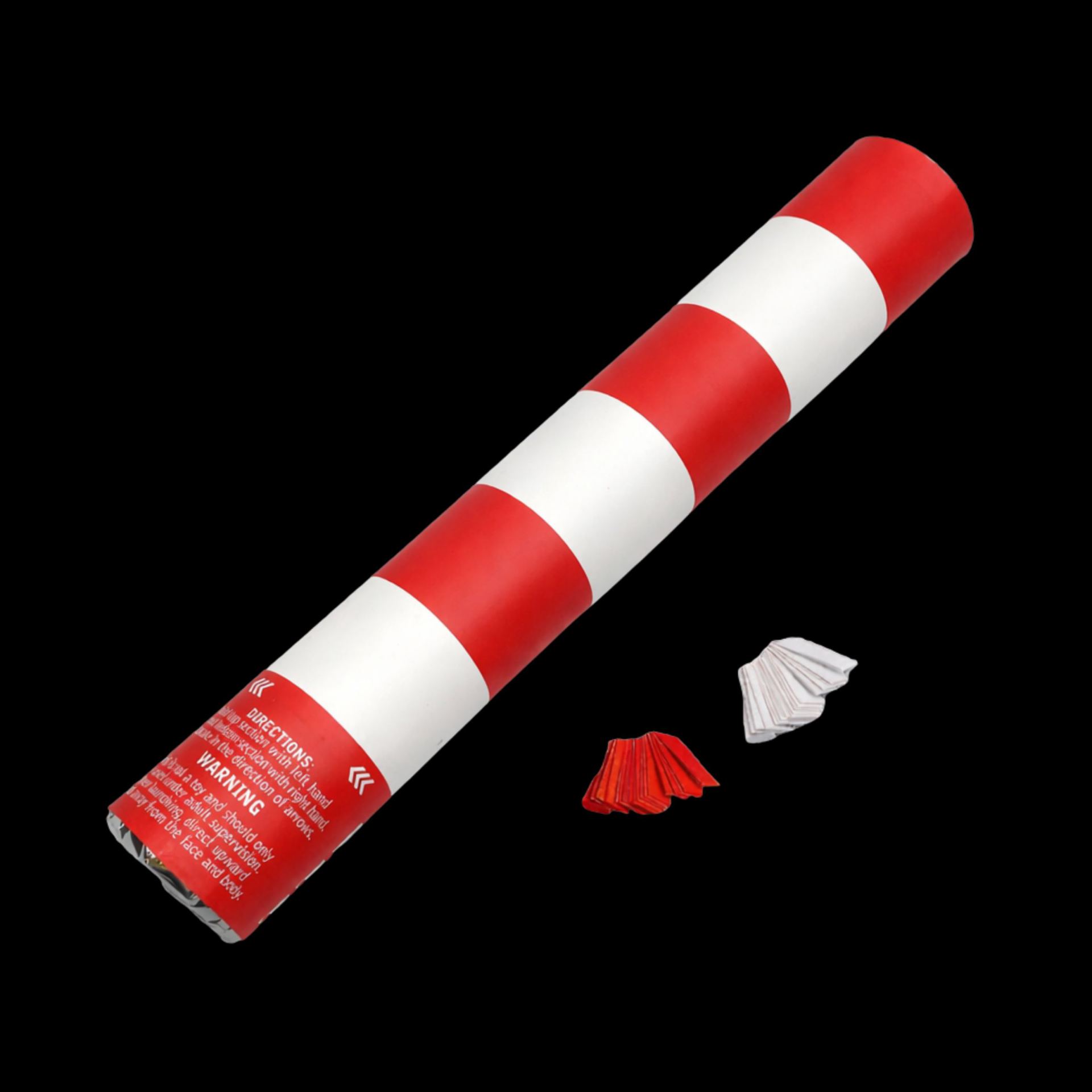 fjesta confetti kanon wit rood 30cm