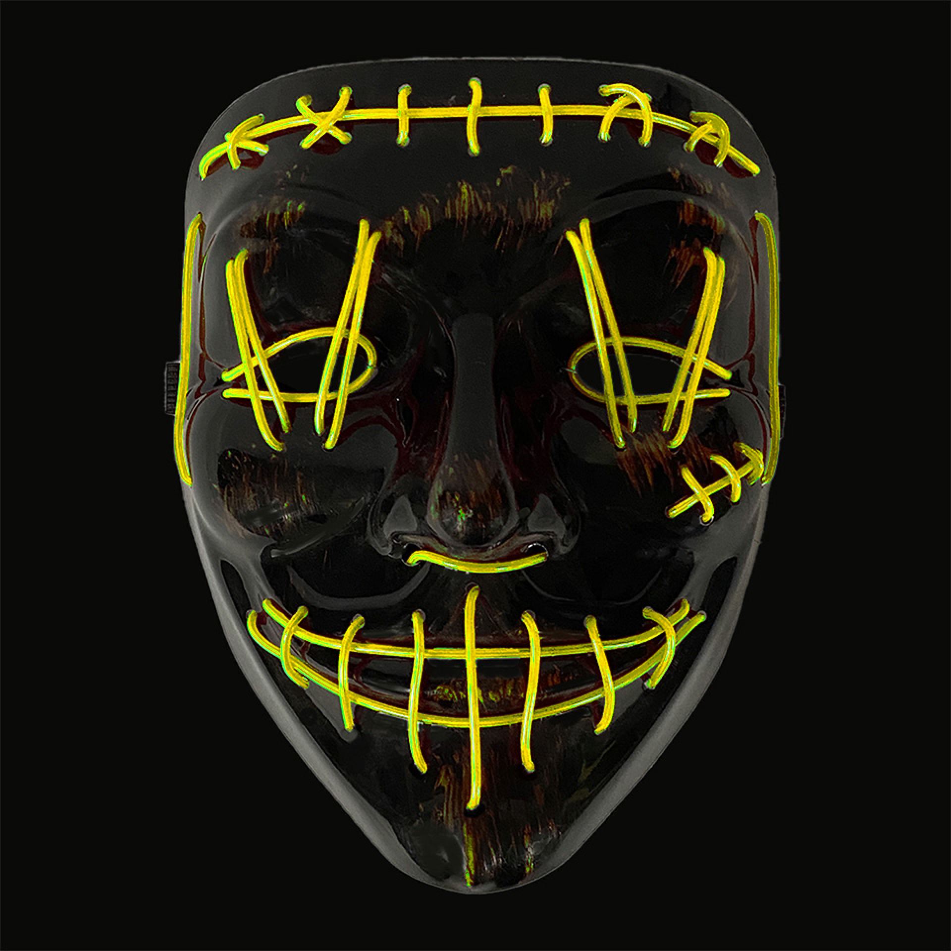 Halloween masker the purge led geel kopen