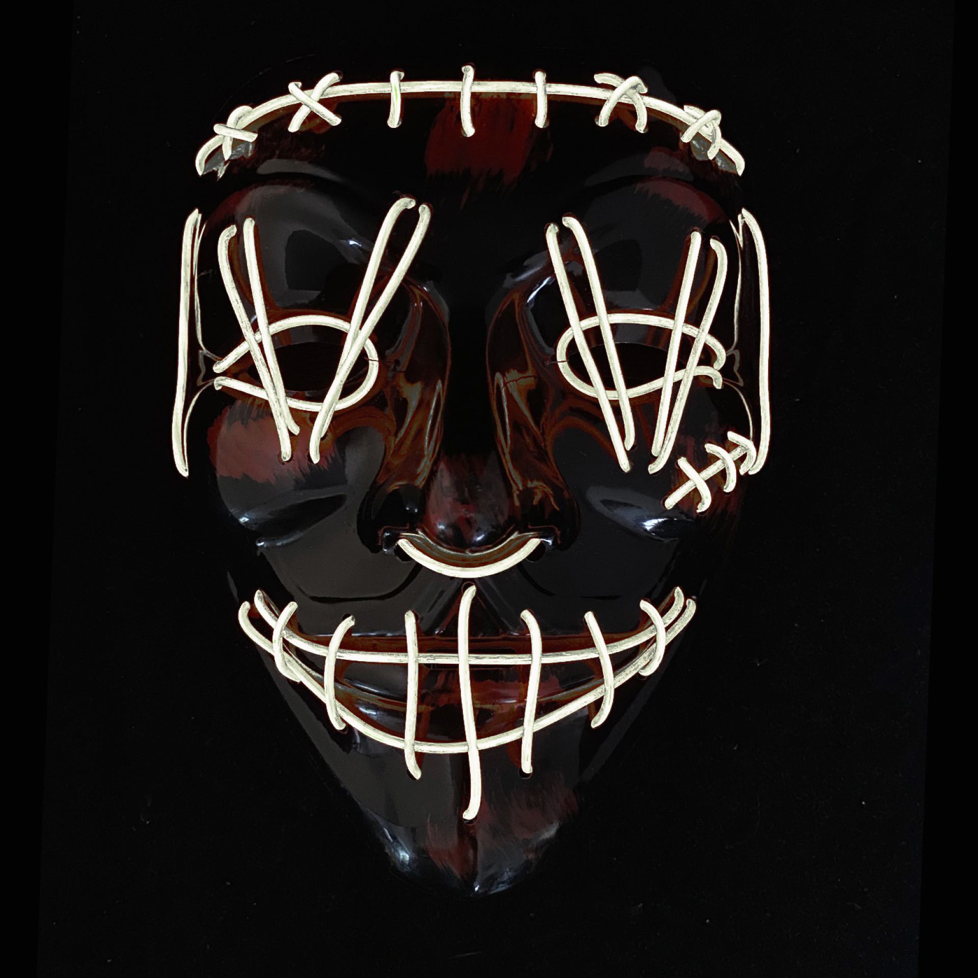 Halloween masker the purge led wit