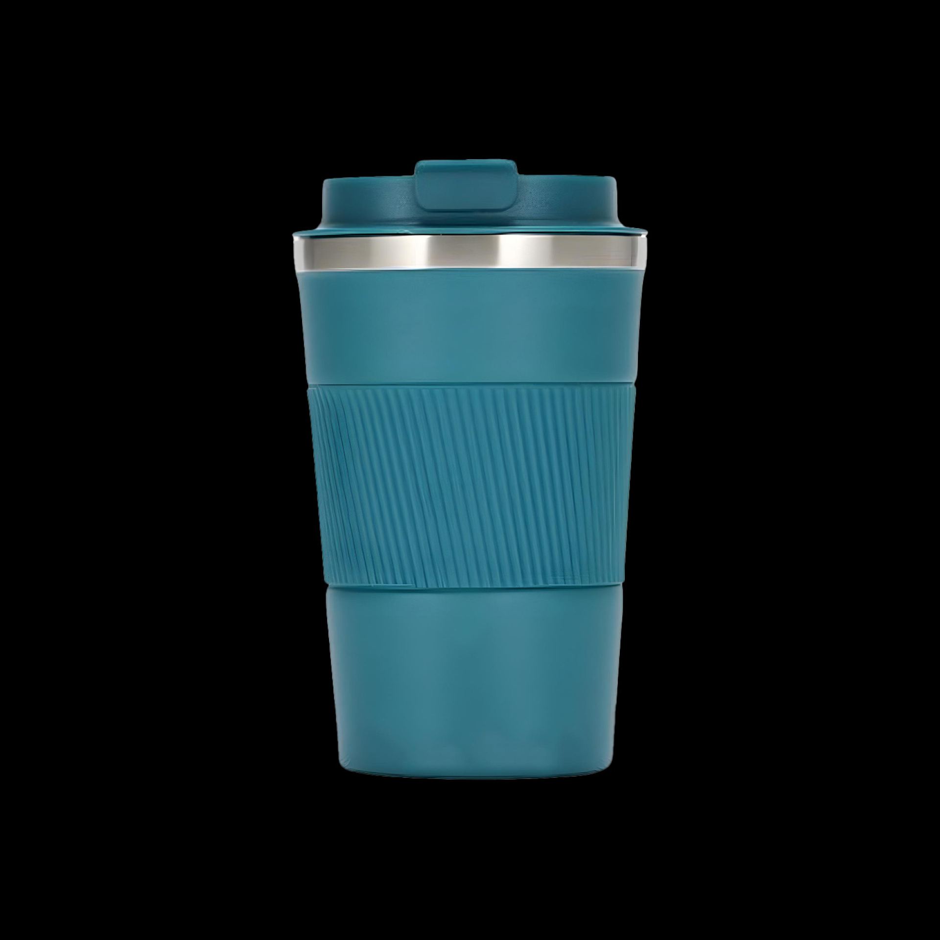 RVS koffiebekers to go 38cl blauw