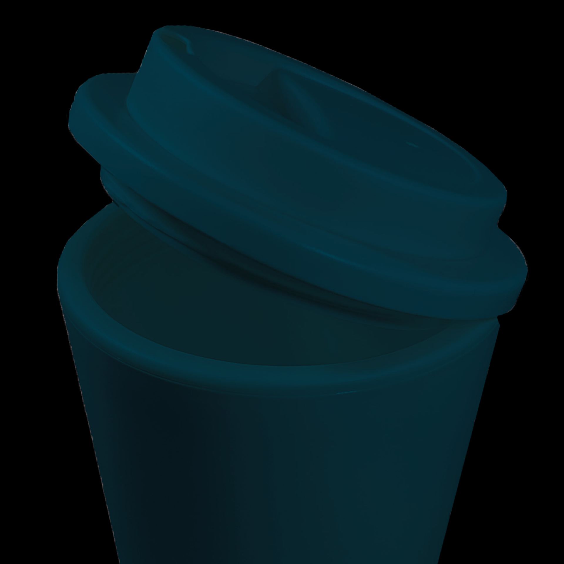 Koffiebeker to go 35cl bedrukken blauw