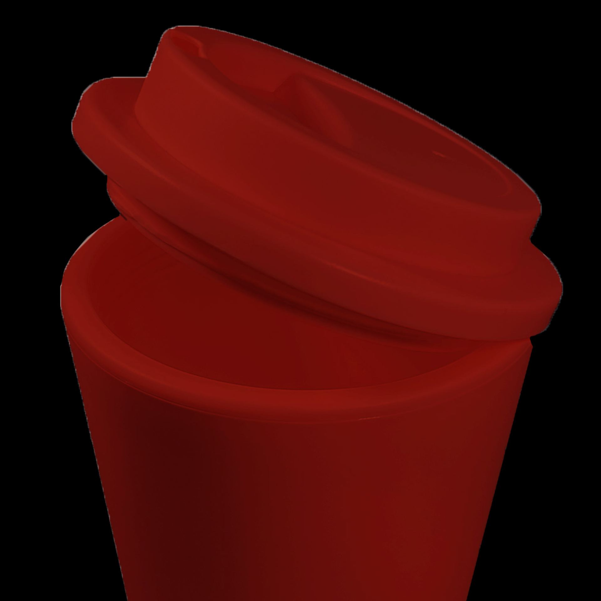 Koffiebeker to go 35cl rood bedrukken kopen
