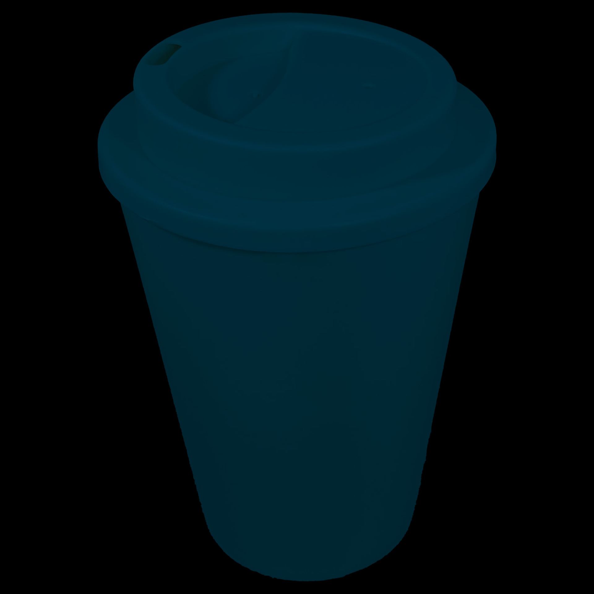 Koffiebeker to go blauw 35cl bedrukken