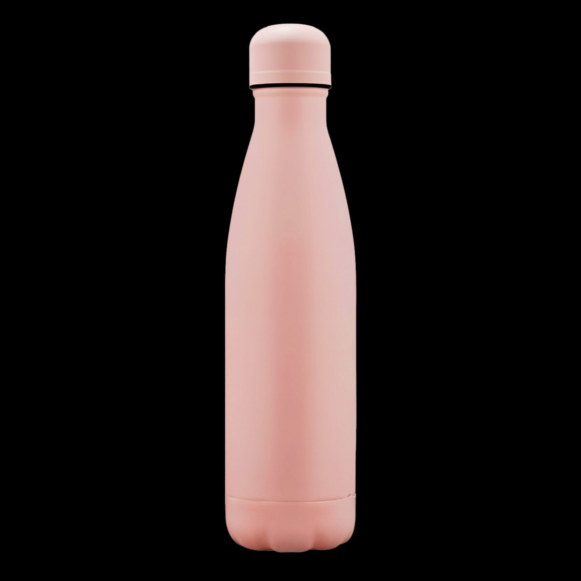 RVS drinkfles 75cl lichtroze fles