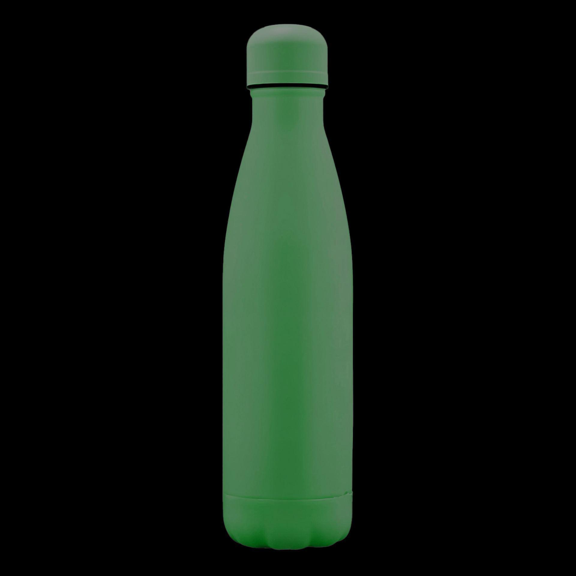 RVS drinkfles 75cl donkergroen fles