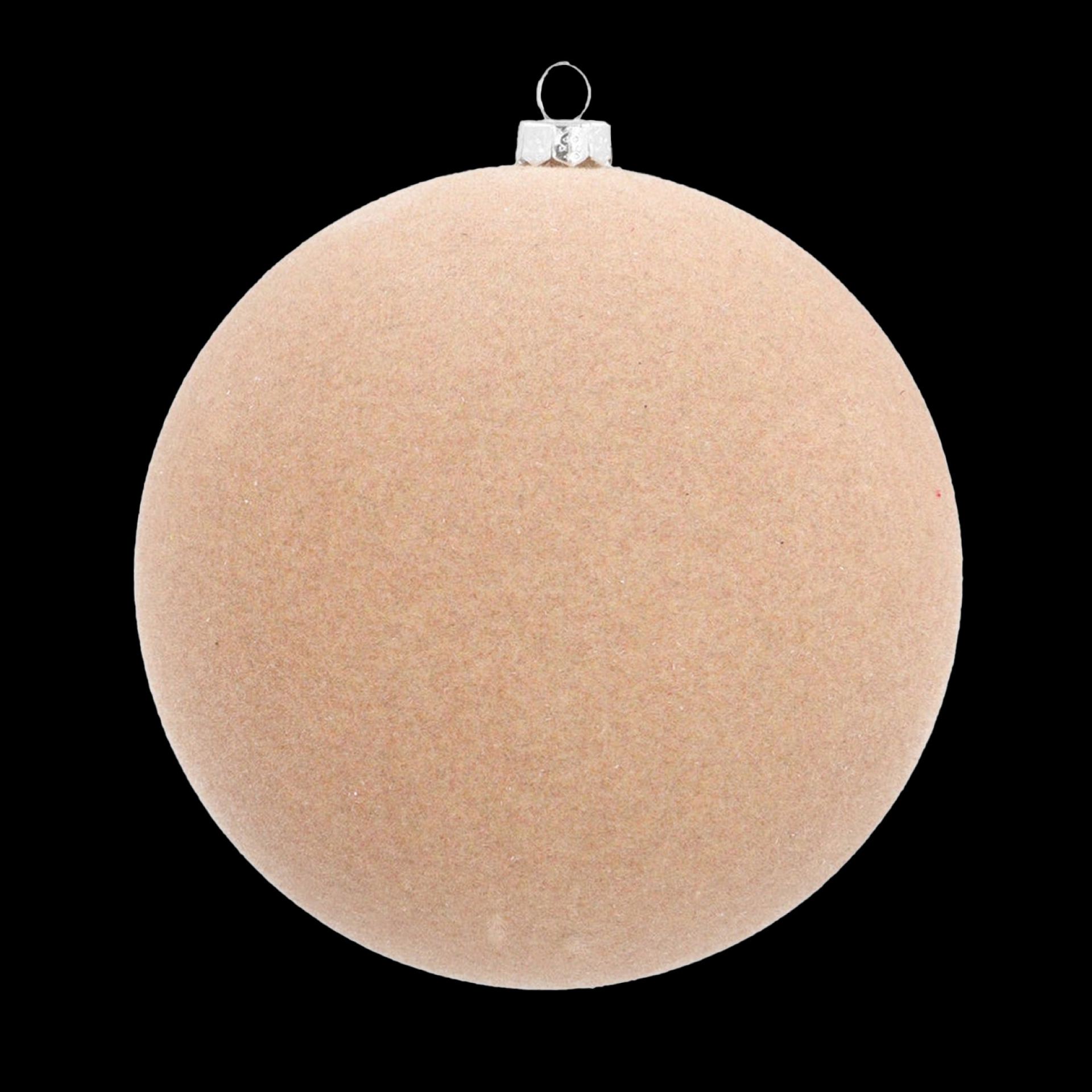 Velvet kerstballen 6cm beige 12 stuks online