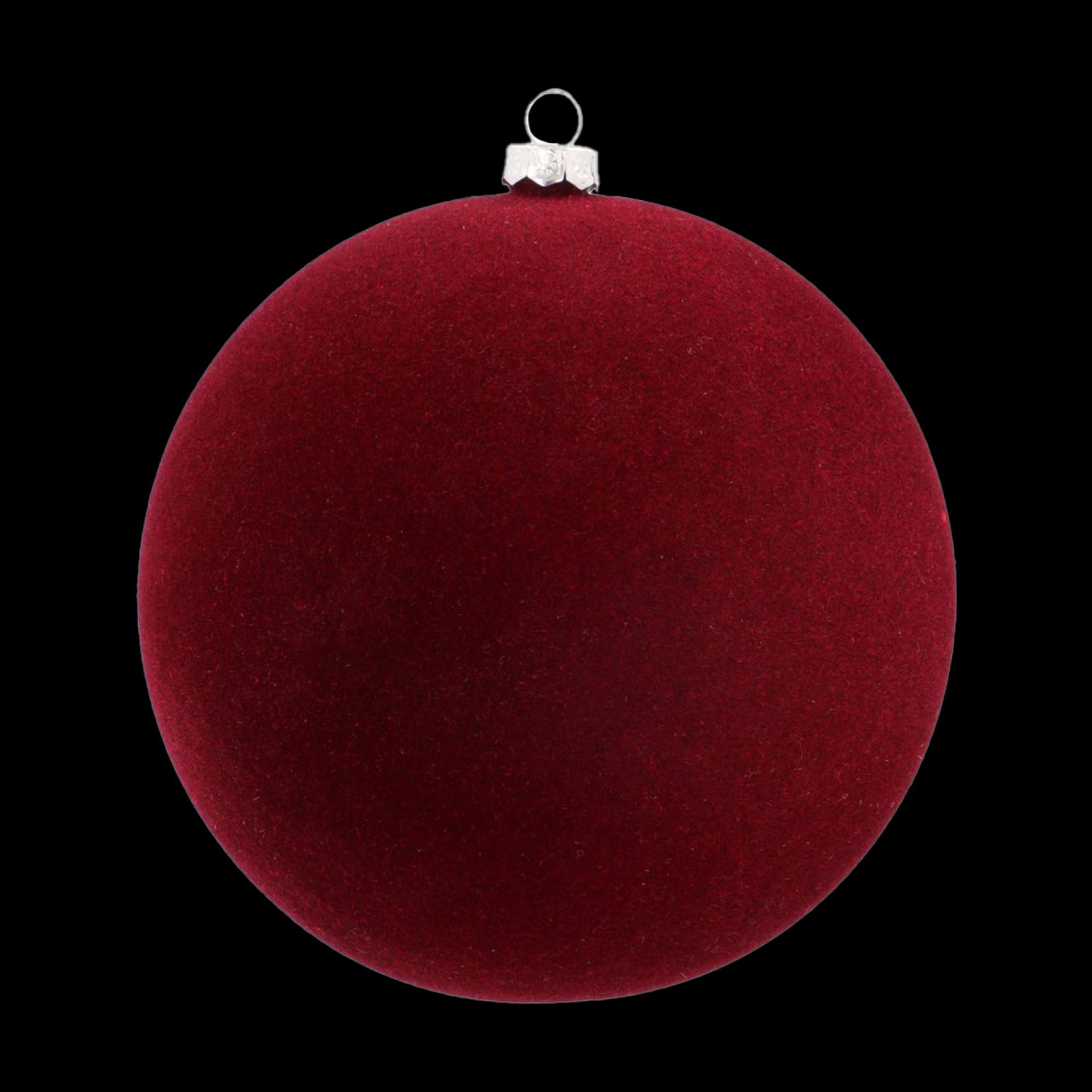 Velvet kerstballen 6cm rood 12 stuks kopen