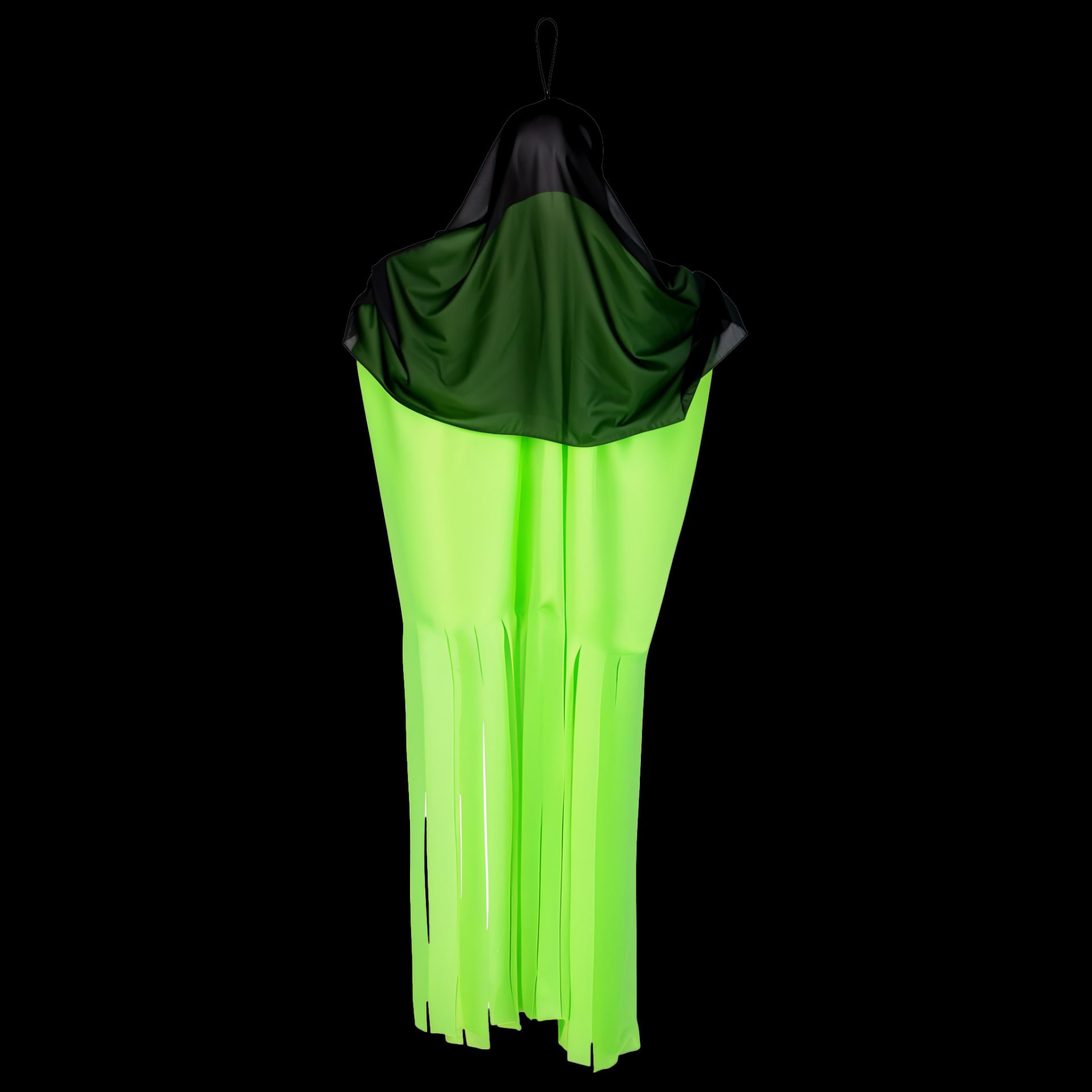 Halloween hangdecoratie groen schedelspook
