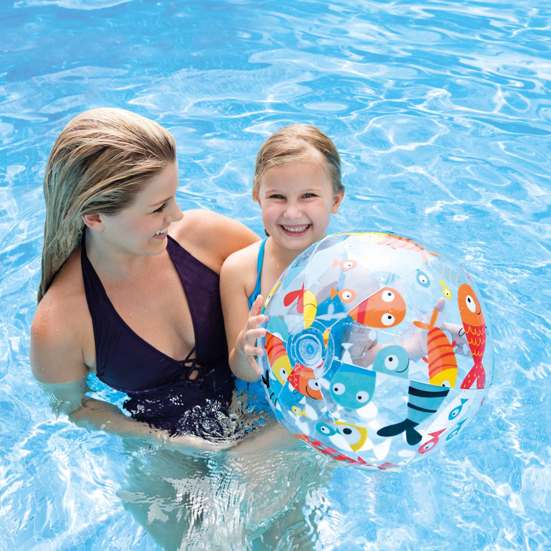 Strandbal lively print 51cm kopen