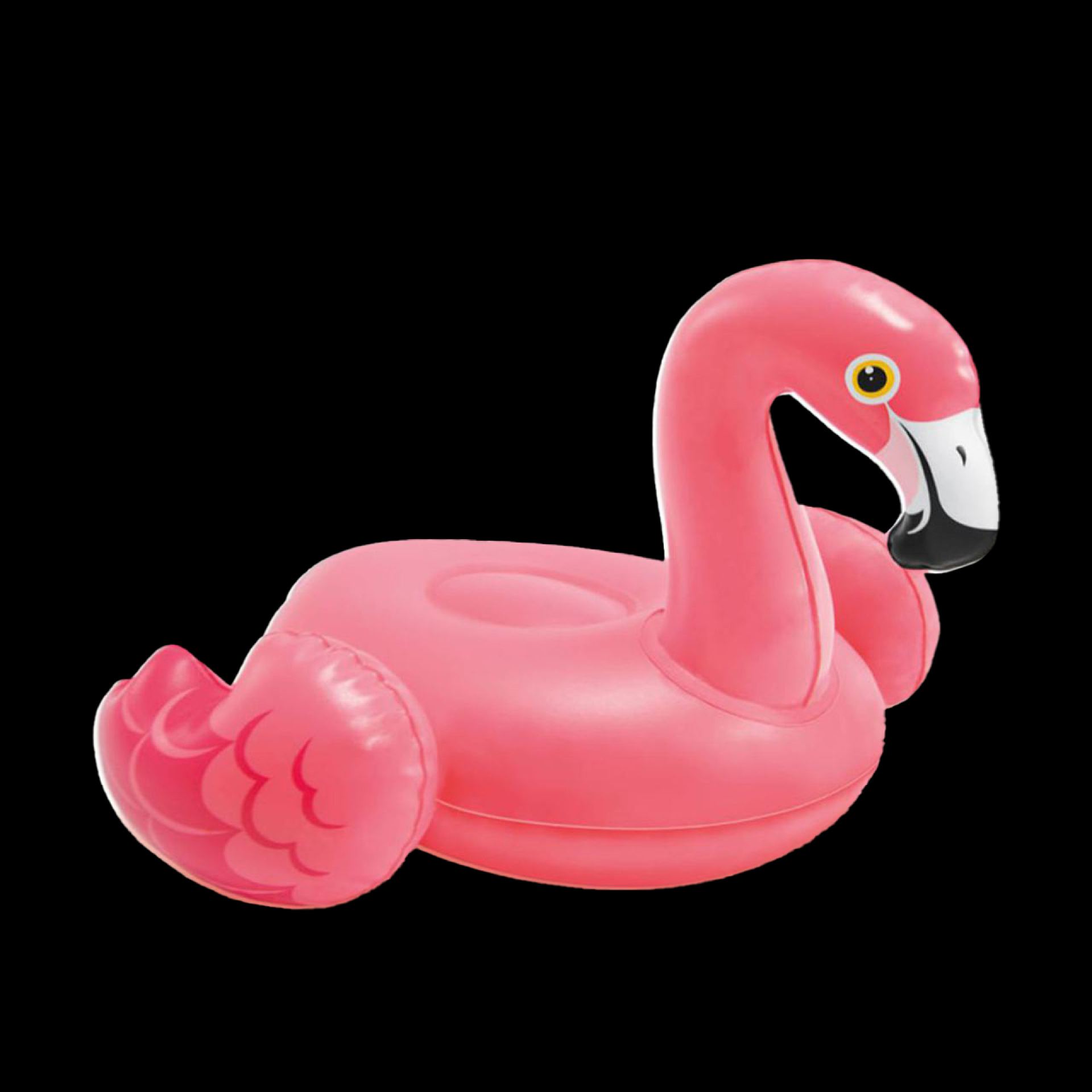 Opblaas flamingo klein 25x23cm