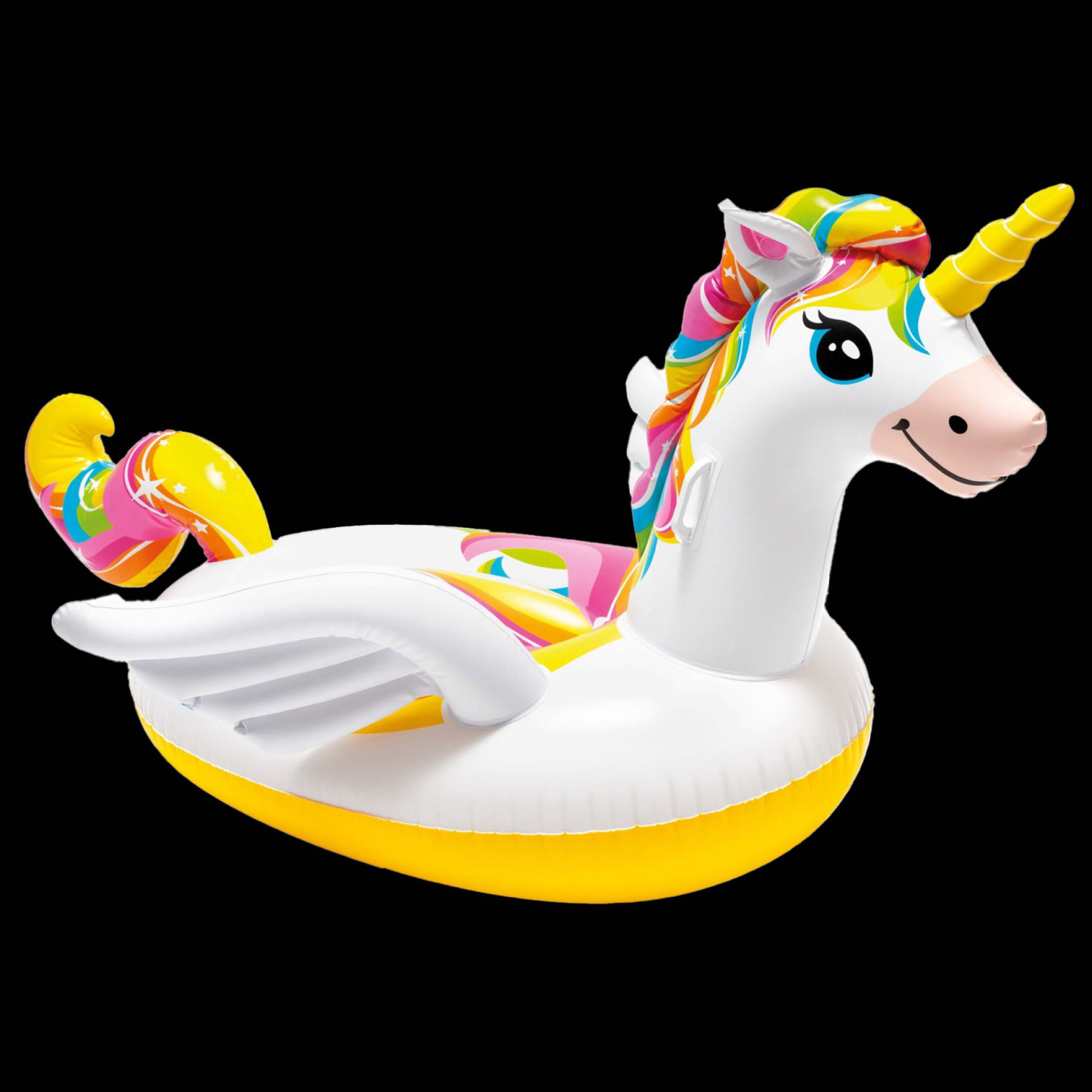 Opblaas unicorn enchanted ride-on goedkoop