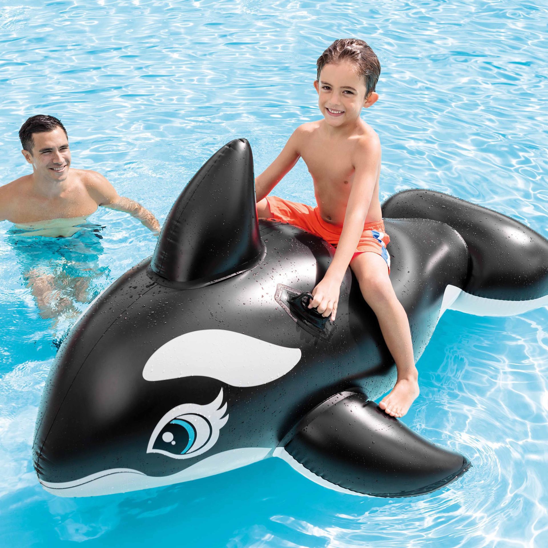 Opblaas orka ride-on 193x119cm kopen