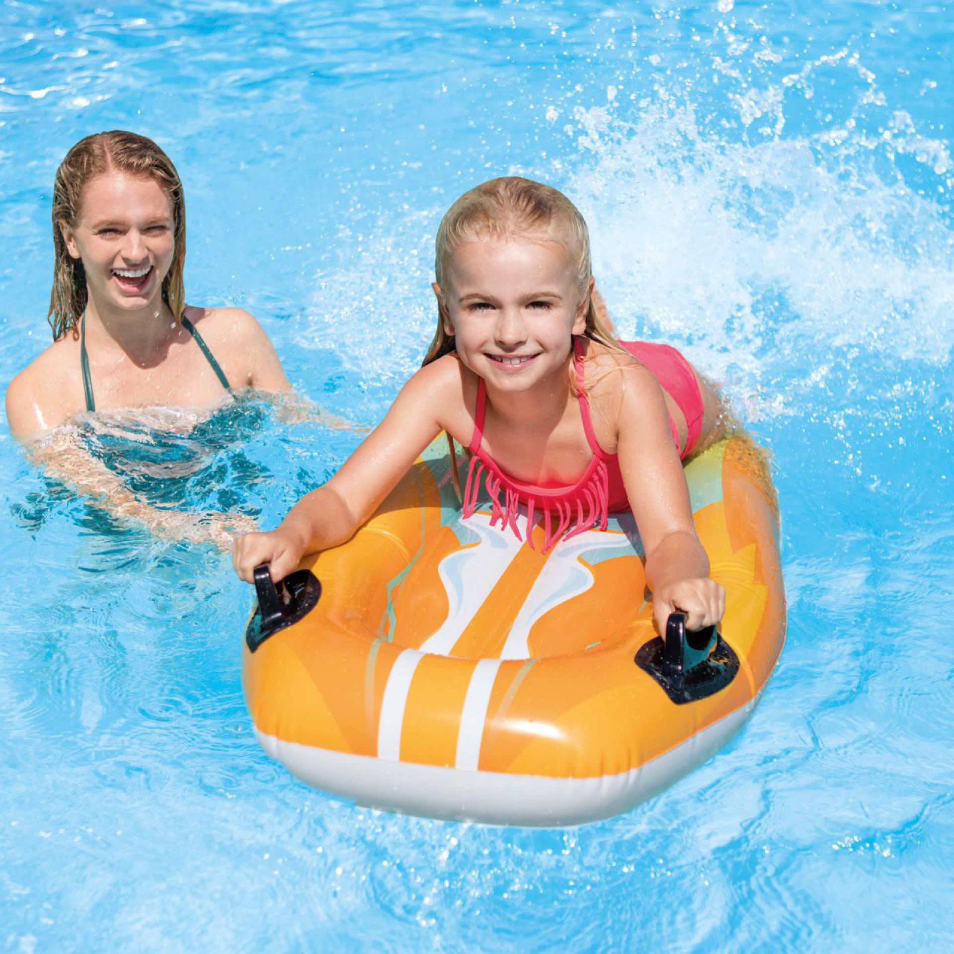 Opblaas joy rider oranje 112x62cm kopen
