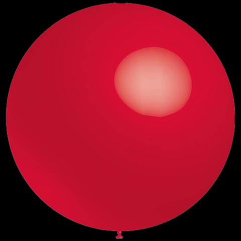 Rode ballonnen metallic 87cm