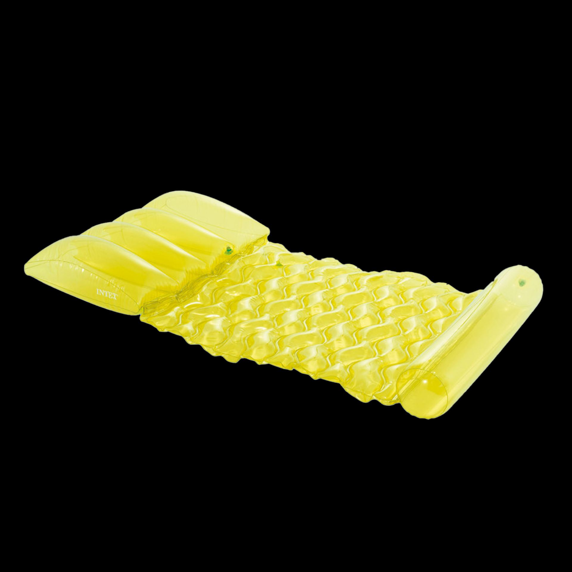 Intex transparent water hammock geel