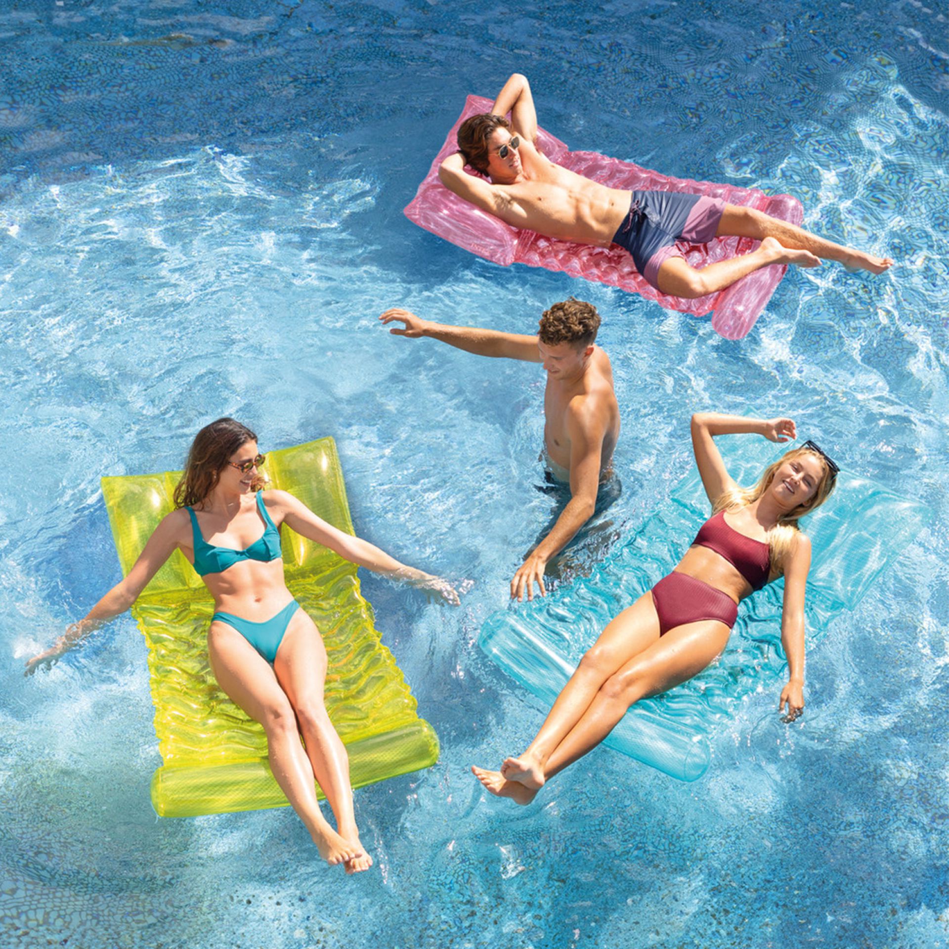 Intex transparent water hammock roze kopen