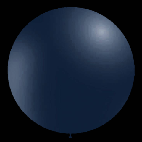 Donkerblauwe ballonnen metallic 87cm