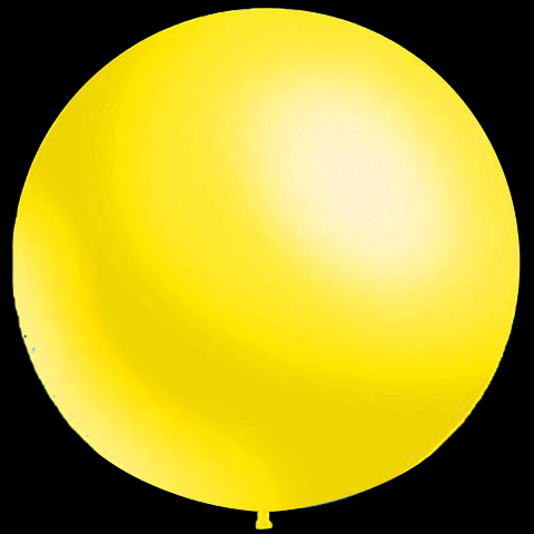 Gele ballonnen metallic 87cm