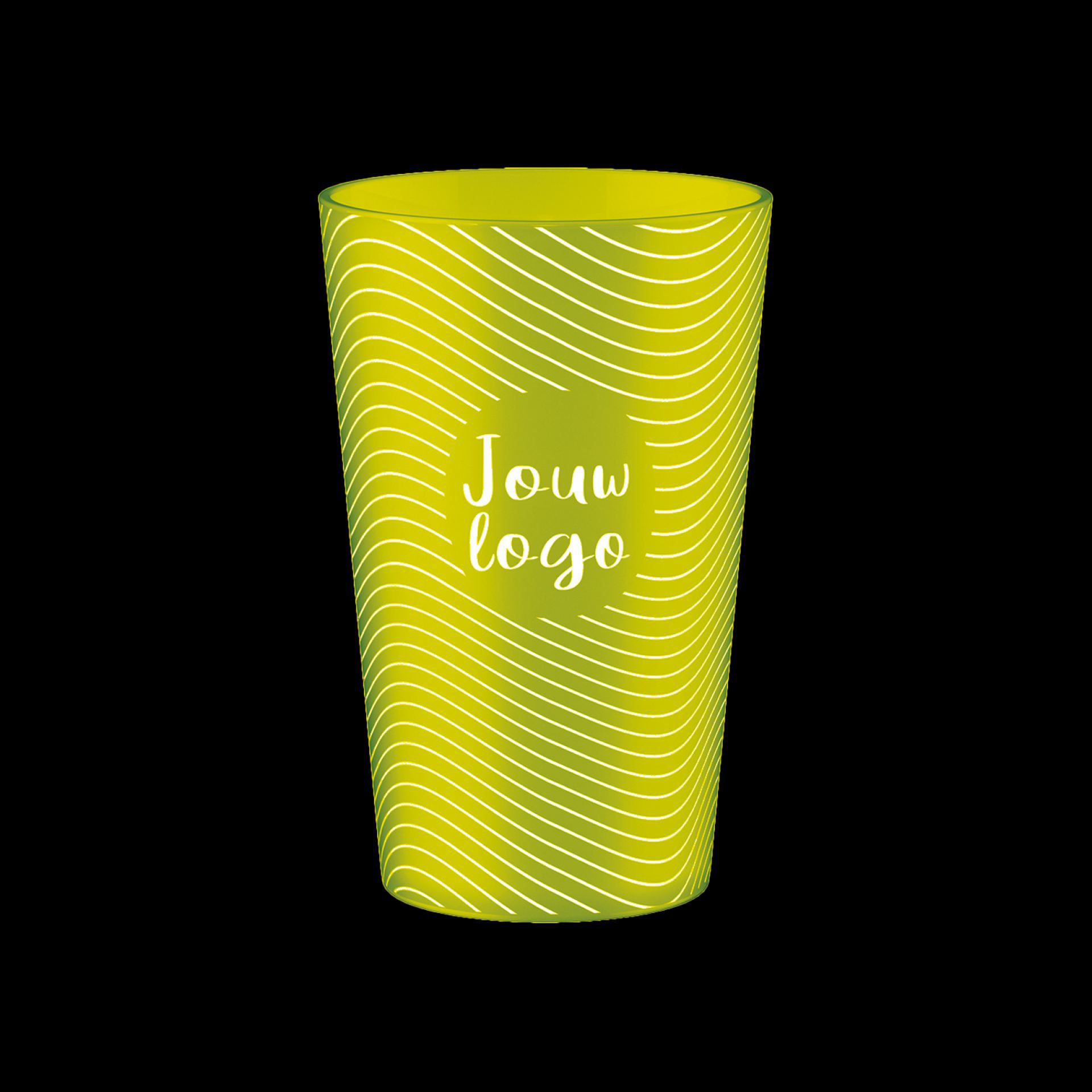 Hardcups bedrukken groen 25cl