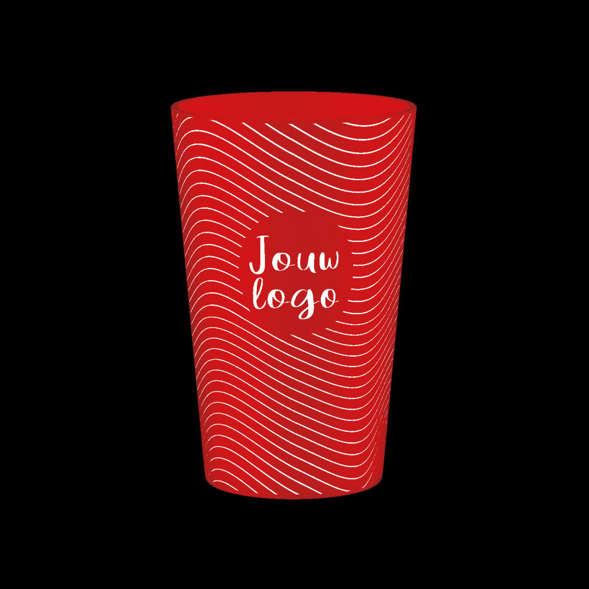 Hardcups bedrukken rood 25cl
