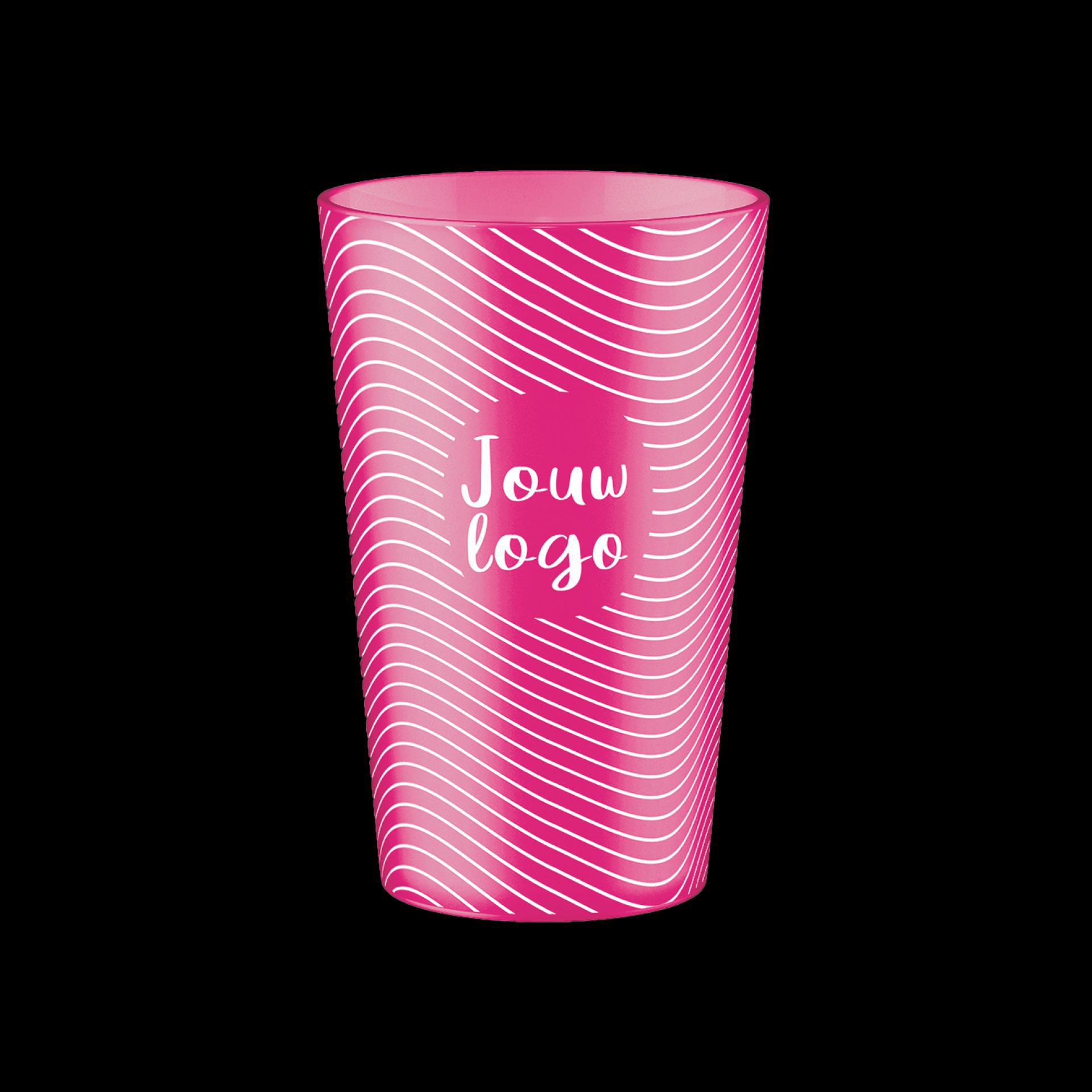 Hardcups bedrukken roze 25cl