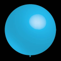 Lichtblauwe ballonnen rond 30cm