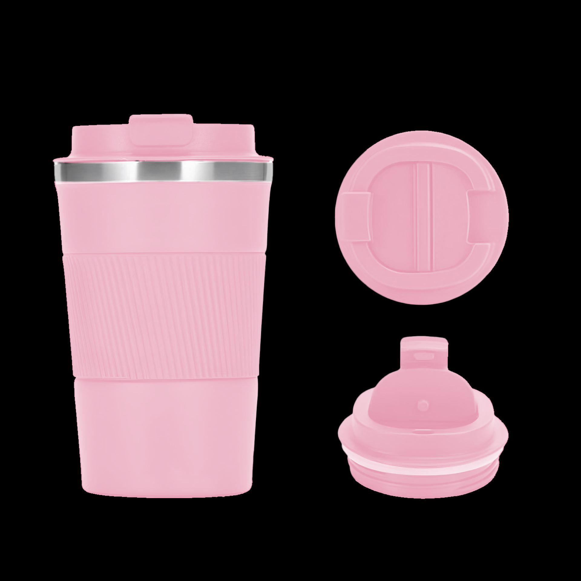 RVS koffiebeker to go lichtroze 38cl online