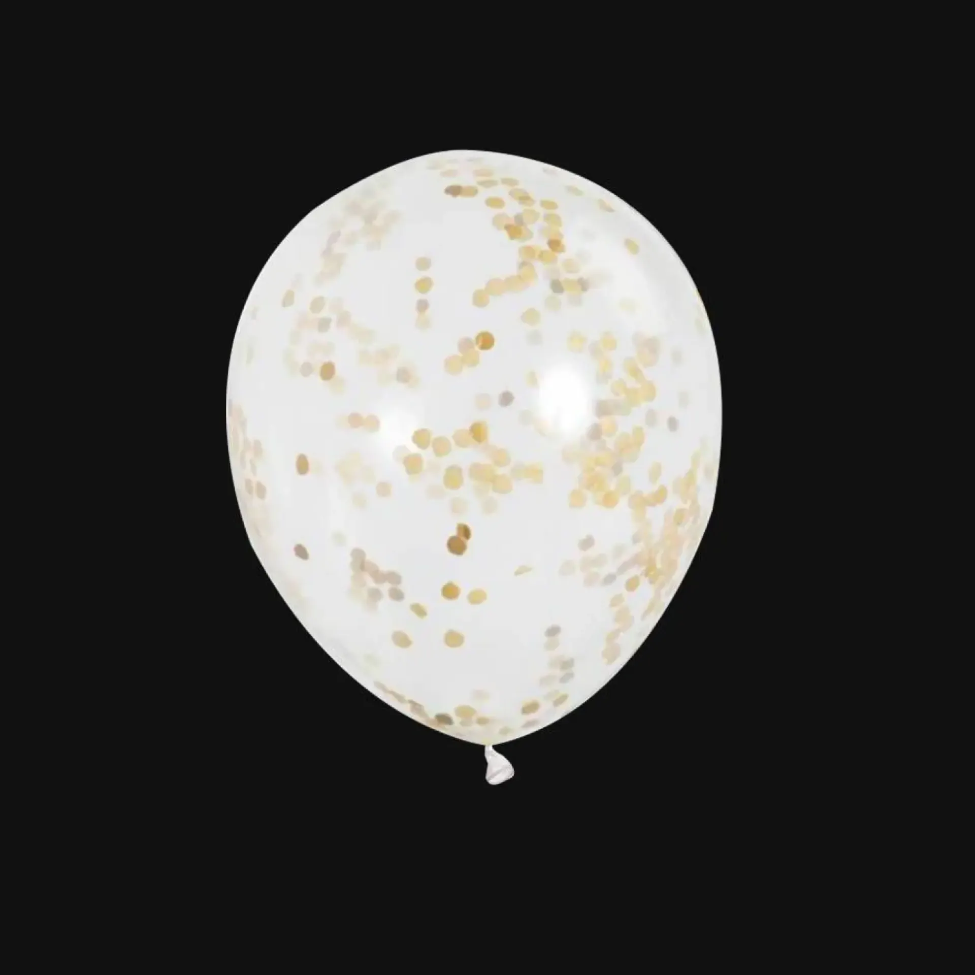 Confetti ballonnen gouden confetti 30cm.