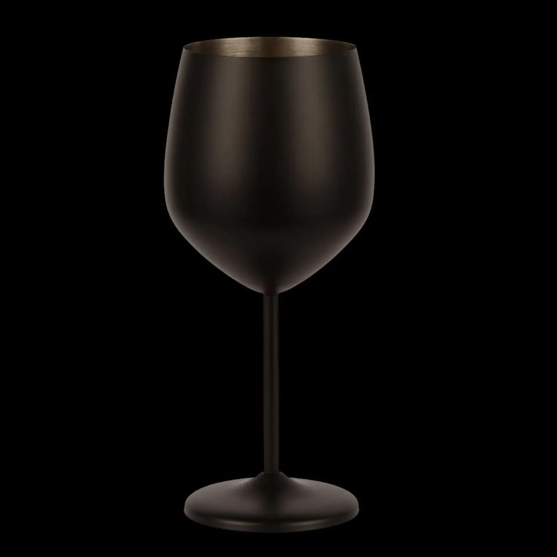 RVS wijnglazen 50cl zwart.