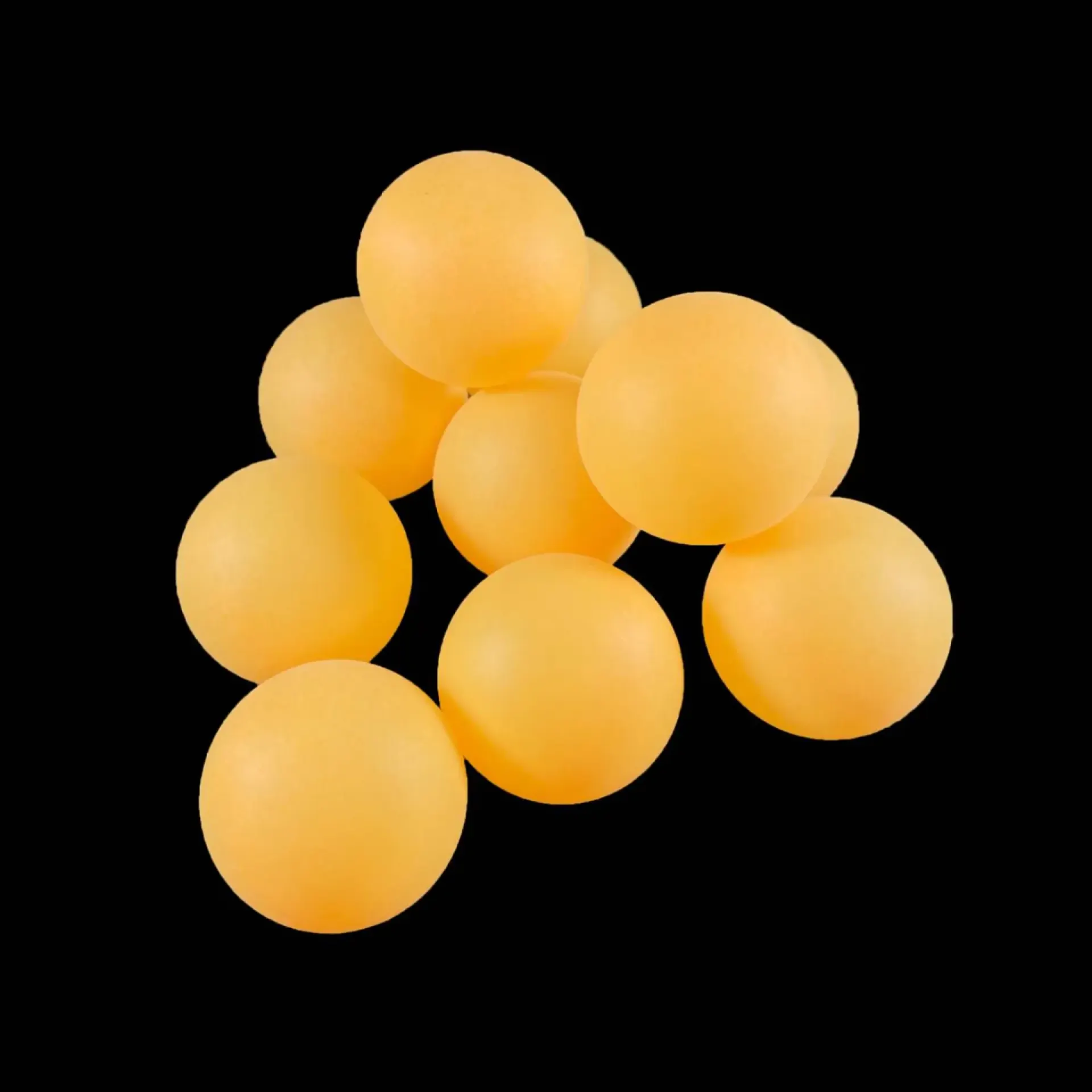 Pingpongballen oranje.