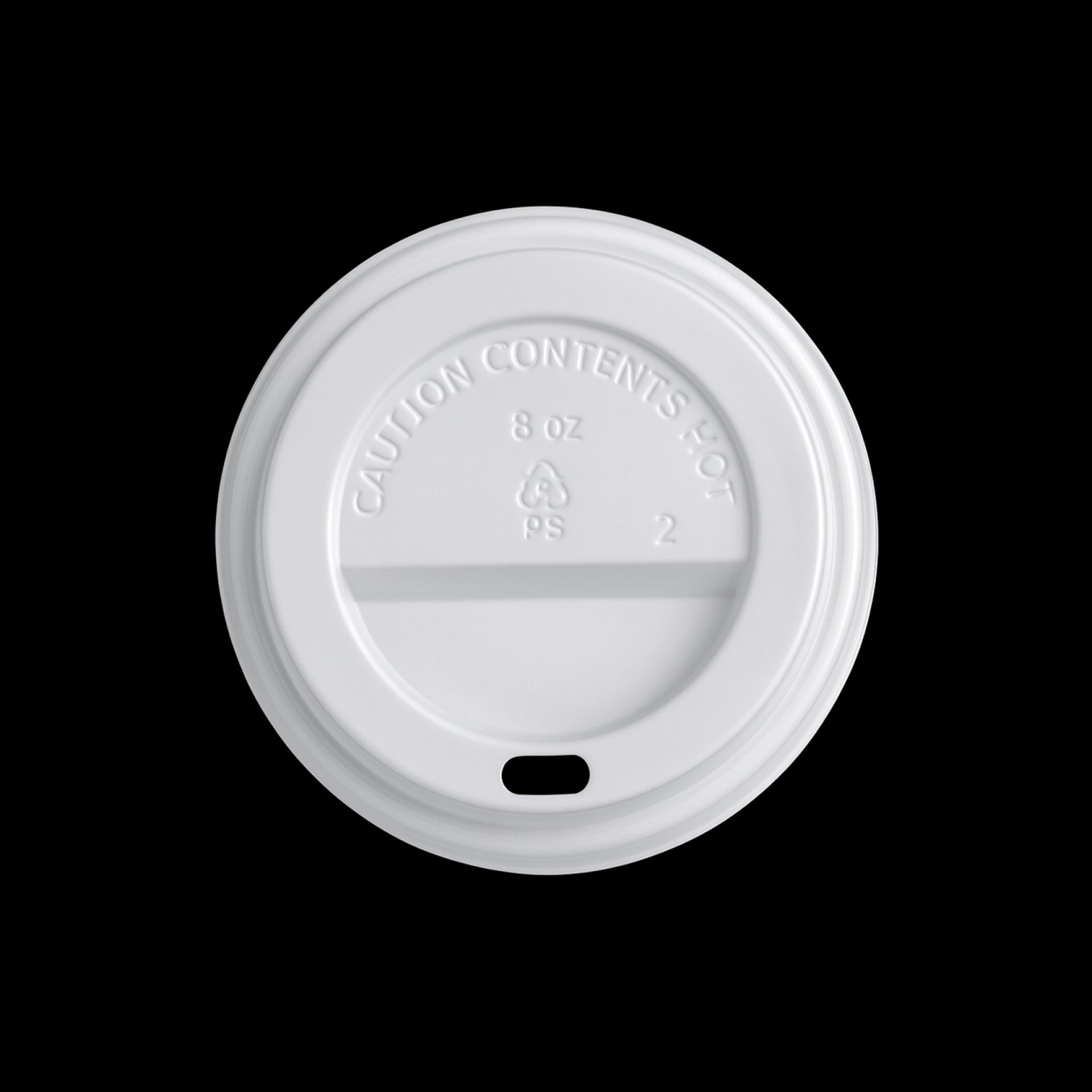 Koffiebeker dekselWit Ø8cm