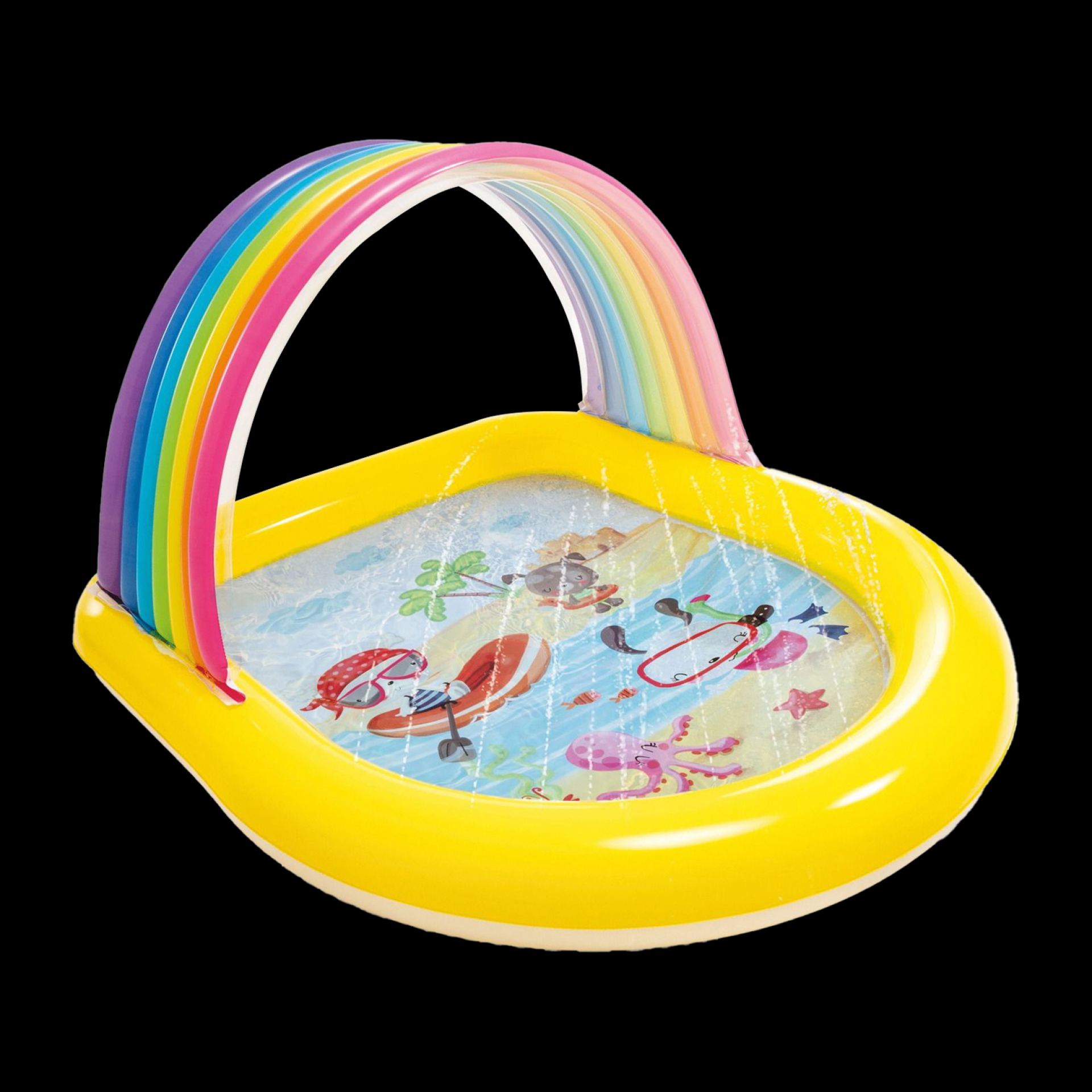Intex regenboog spray zwembad