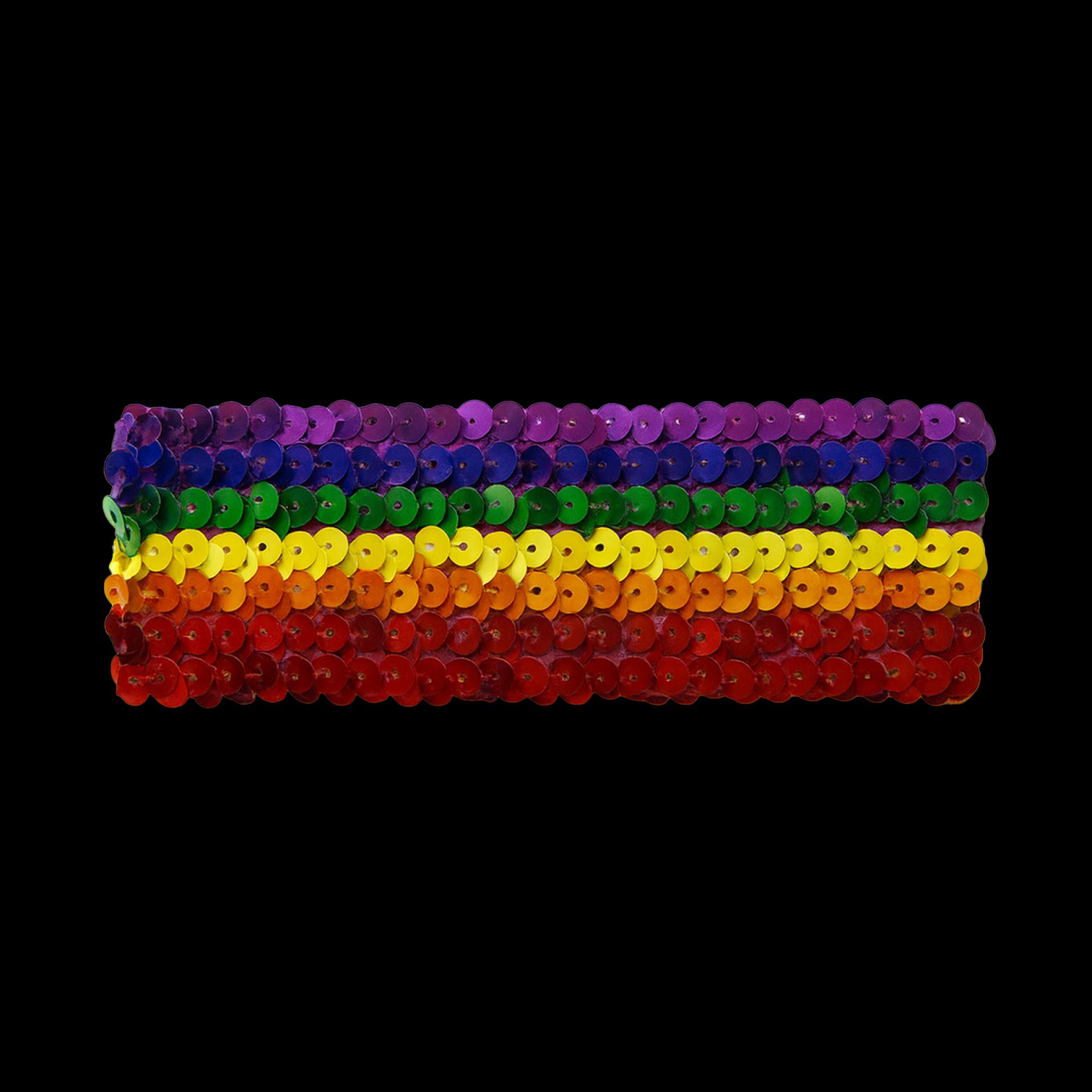 Pailletten hoofdband groot regenboog