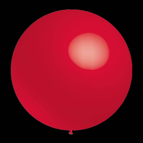 Rode ballonnen metallic rond 28cm