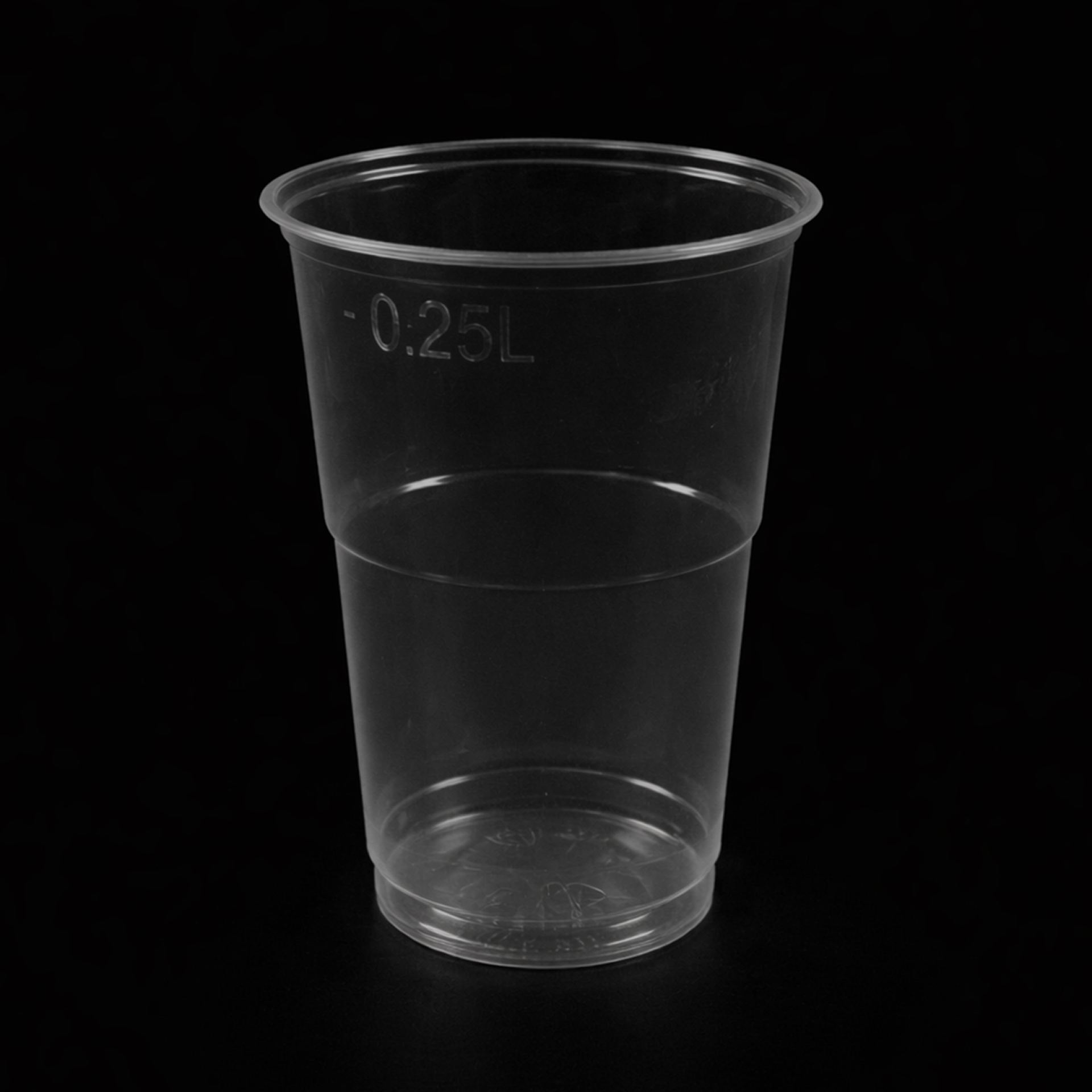 rPET bekers transparant 25/30cl