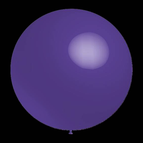 Paarse ballonnen metallic rond 28cm